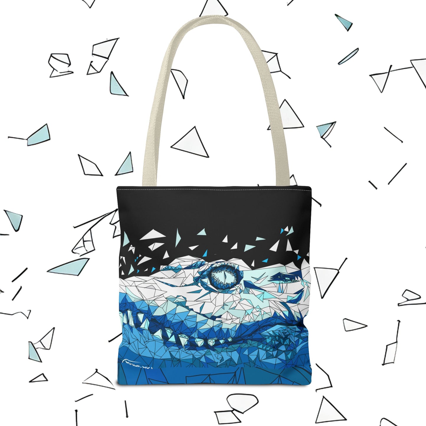 coccodrillo blacjk-Tote Bag (AOP)