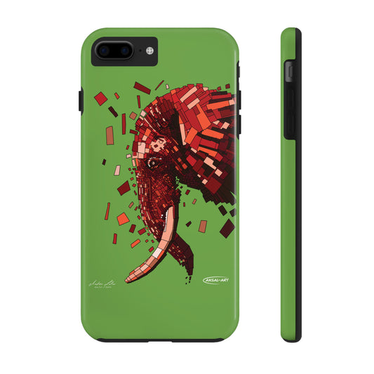 Phone Case - Elephant Graphic Design Rectangle Shapes