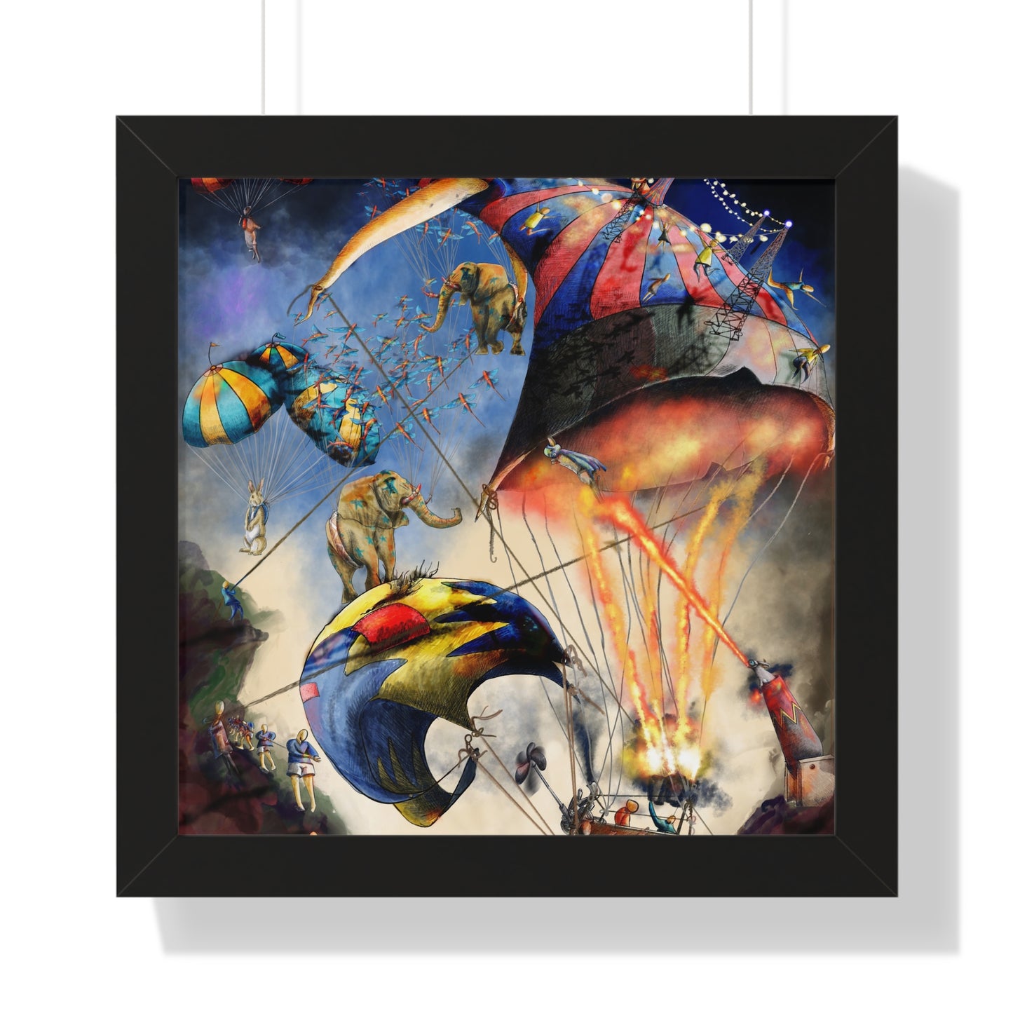 Framed Vertical Poster-circus