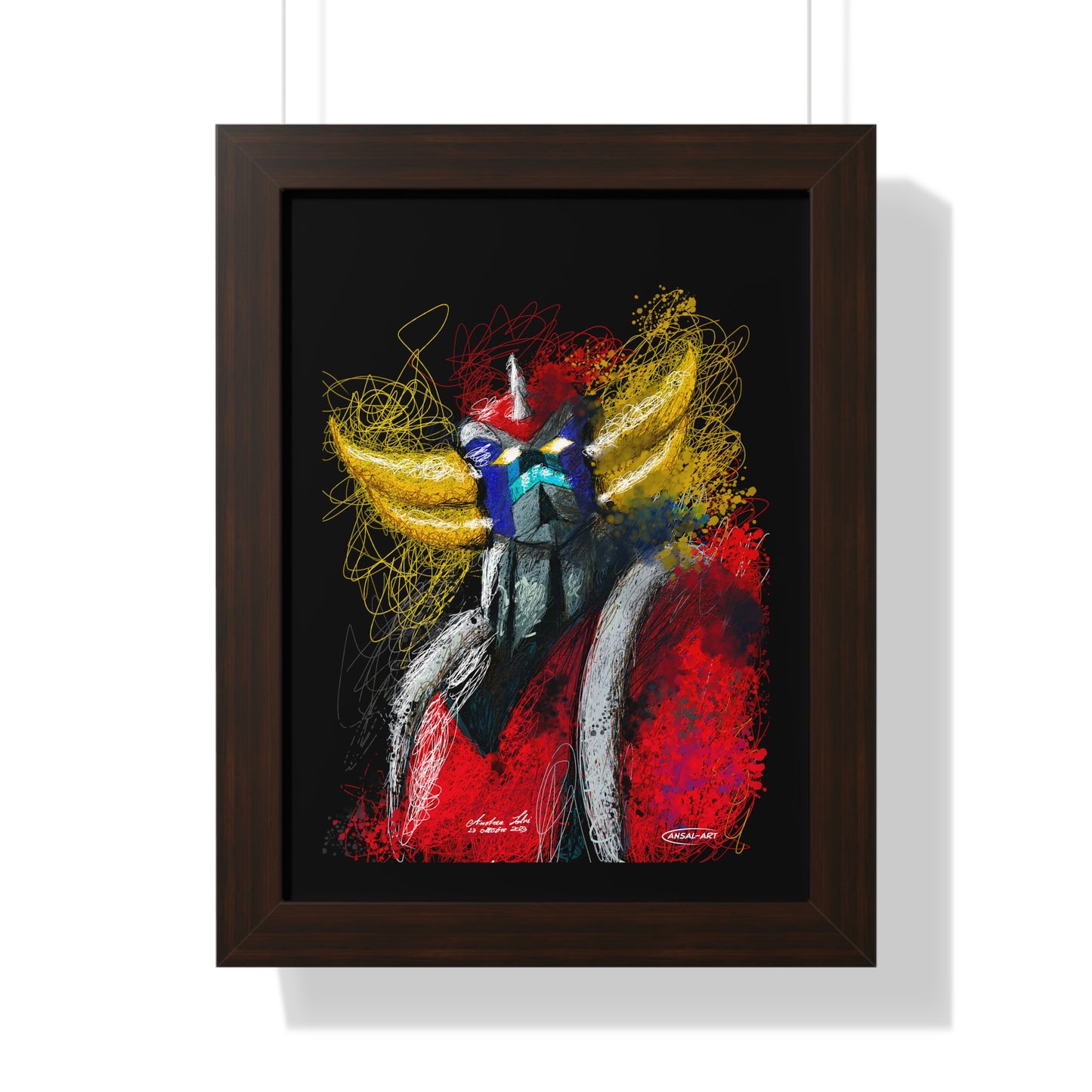 Goldrake- Framed Vertical Poster-