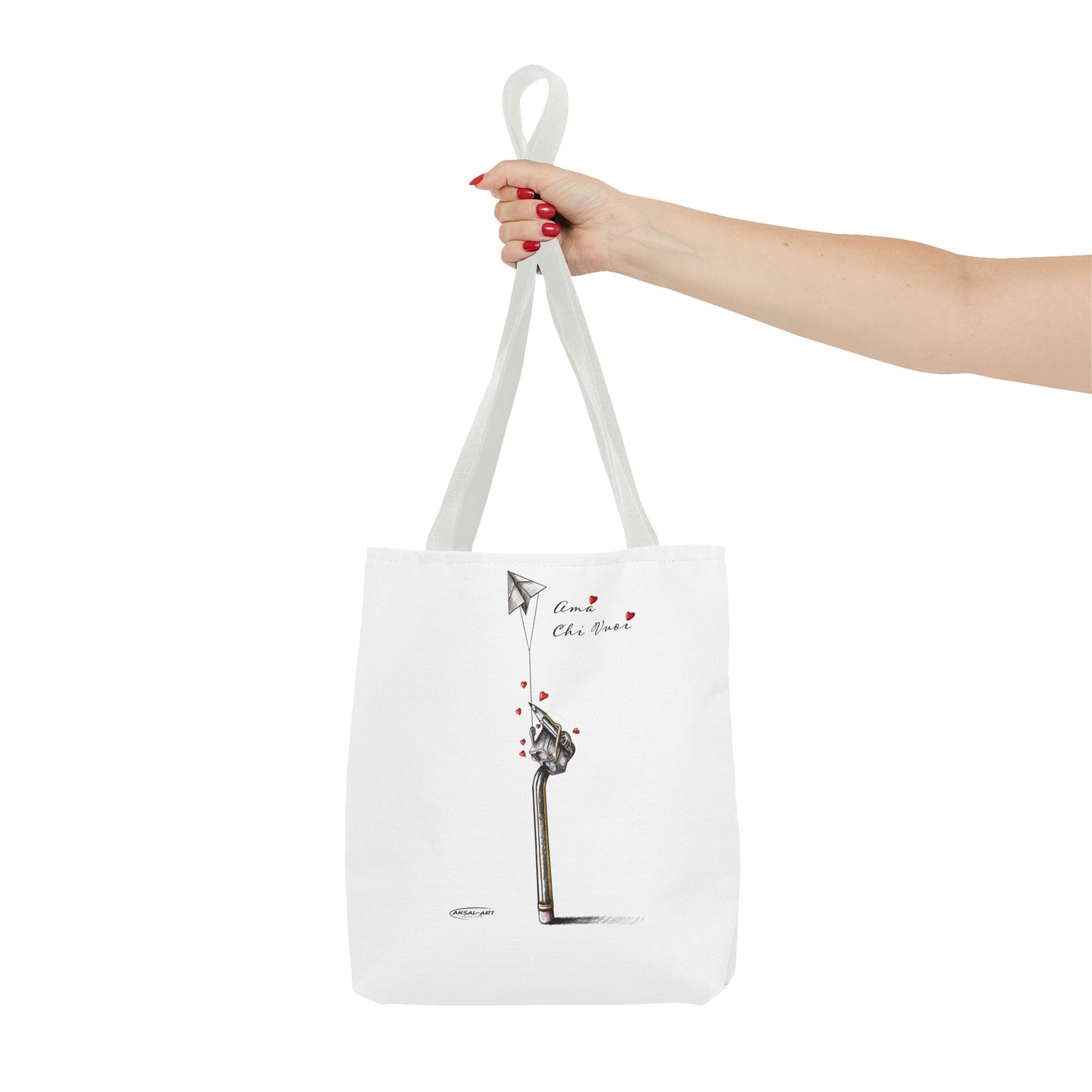 Matita e temperamatite-Borsa tote giraffa stravagante - Design "Ama Chi Vuoi" per gli amanti degli animali