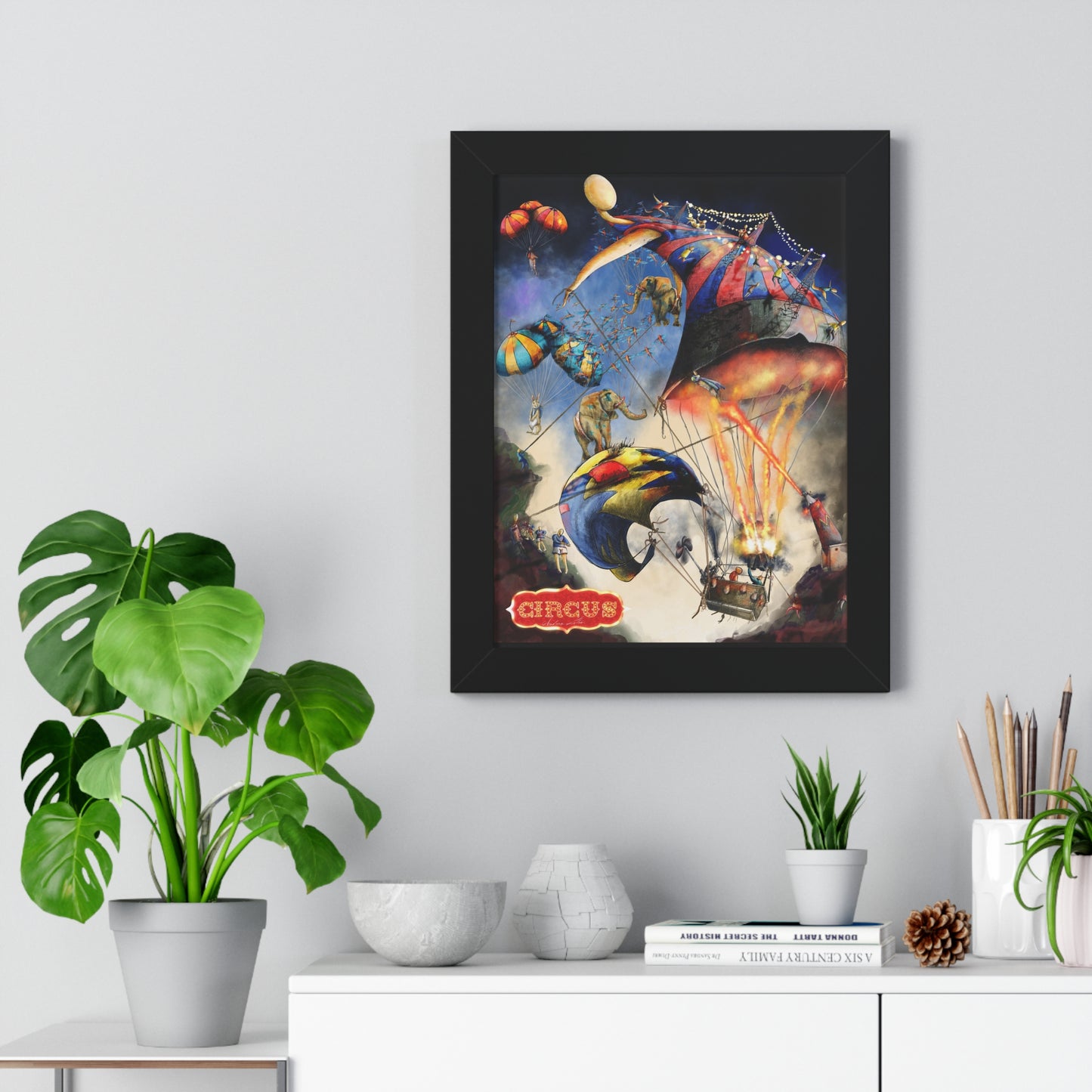 Framed Vertical Poster-circus