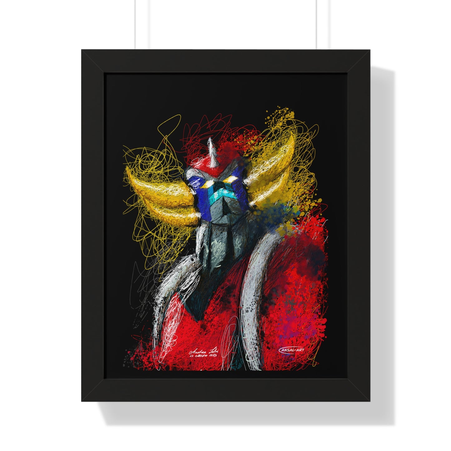 Goldrake- Framed Vertical Poster-