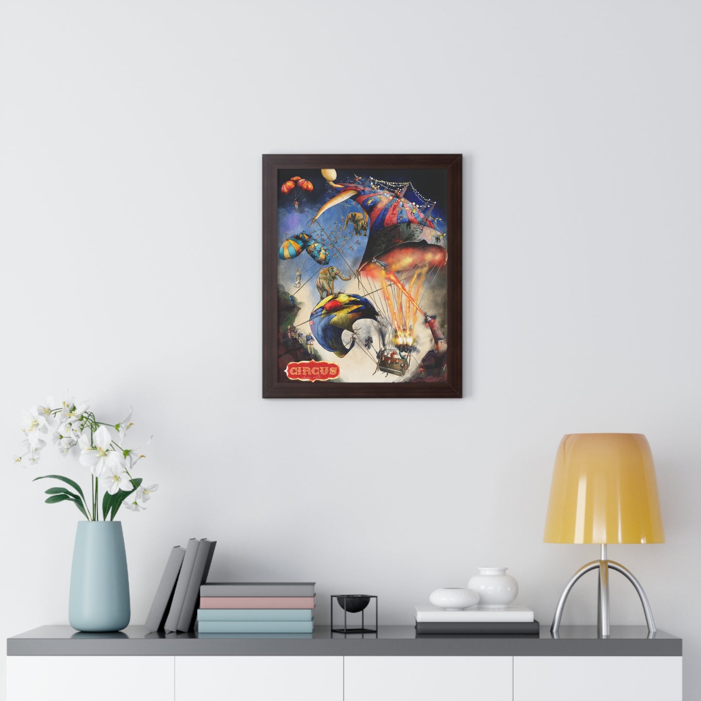 Framed Vertical Poster-circus