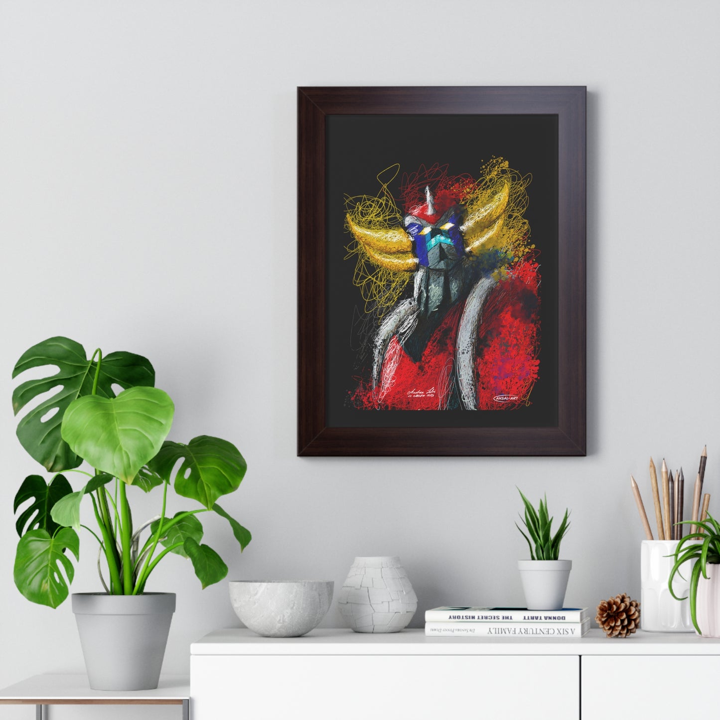 Goldrake- Framed Vertical Poster-