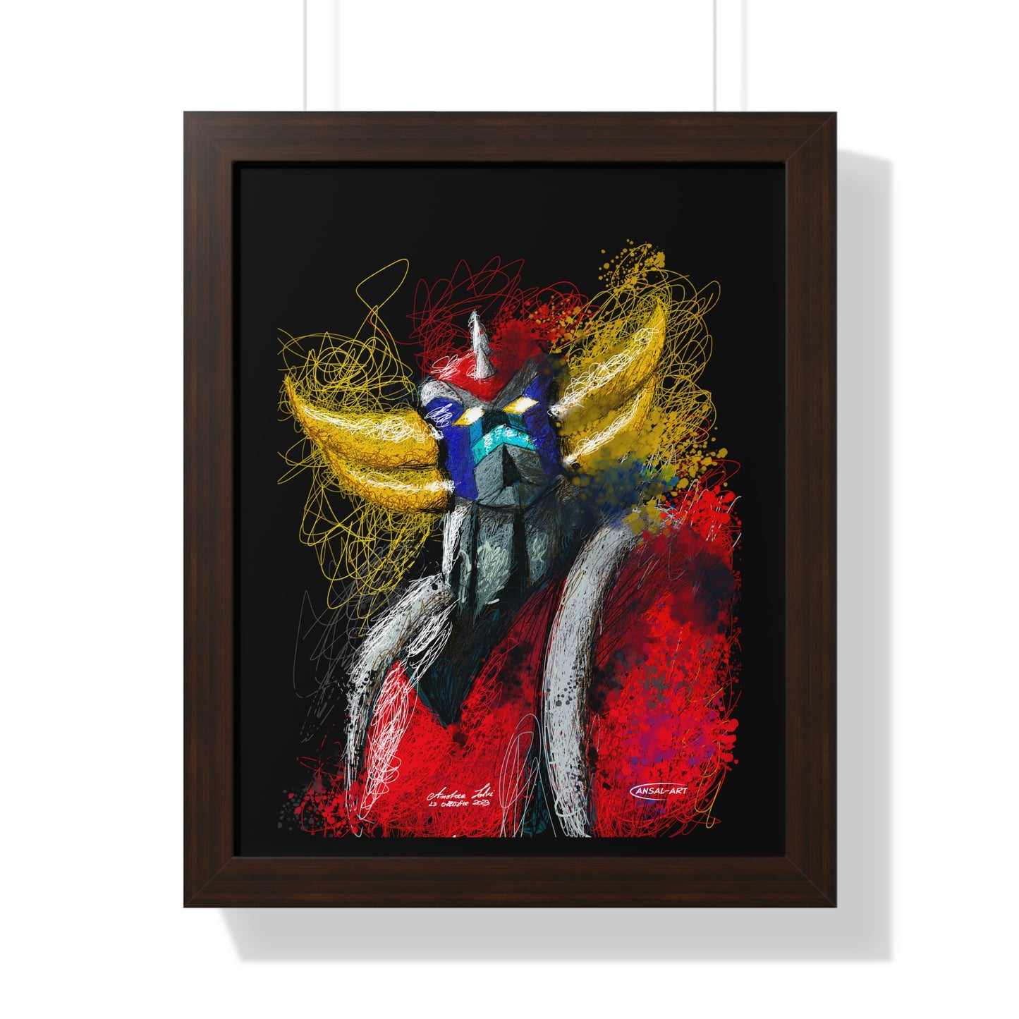 Goldrake- Framed Vertical Poster-