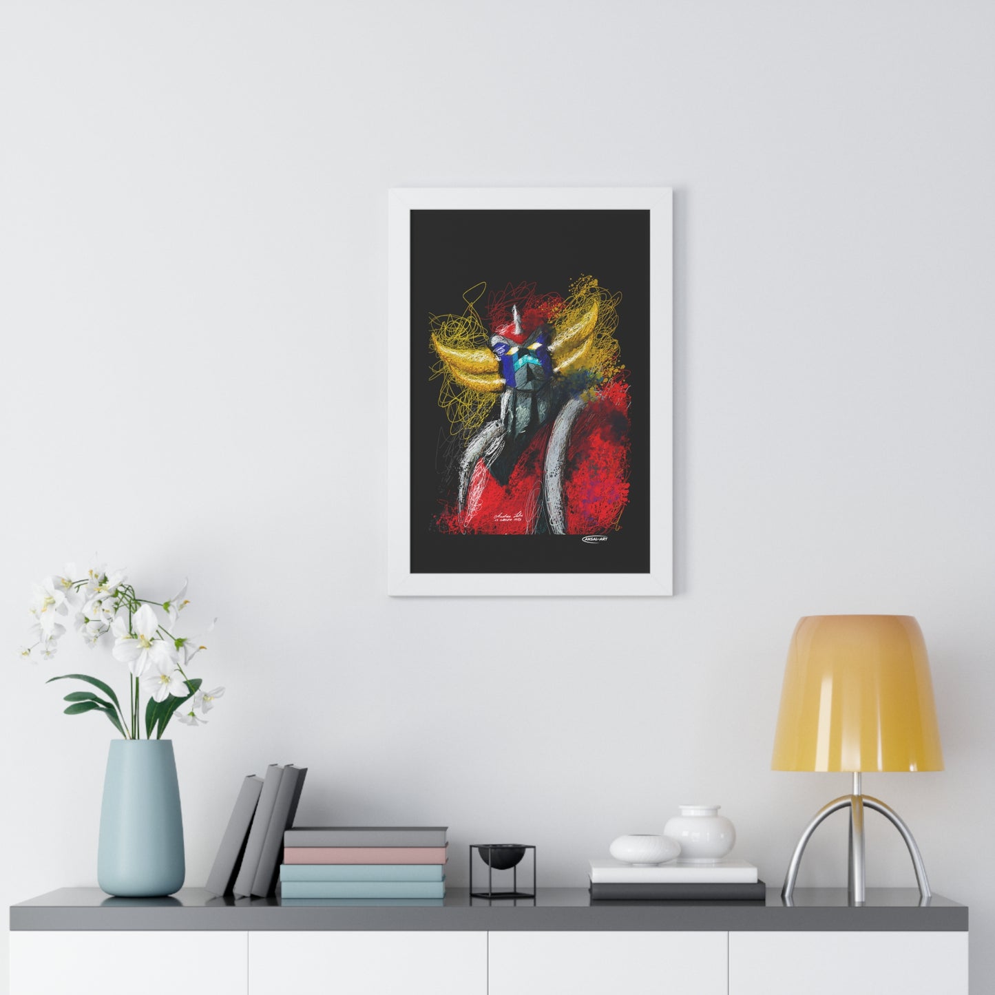 Goldrake- Framed Vertical Poster-