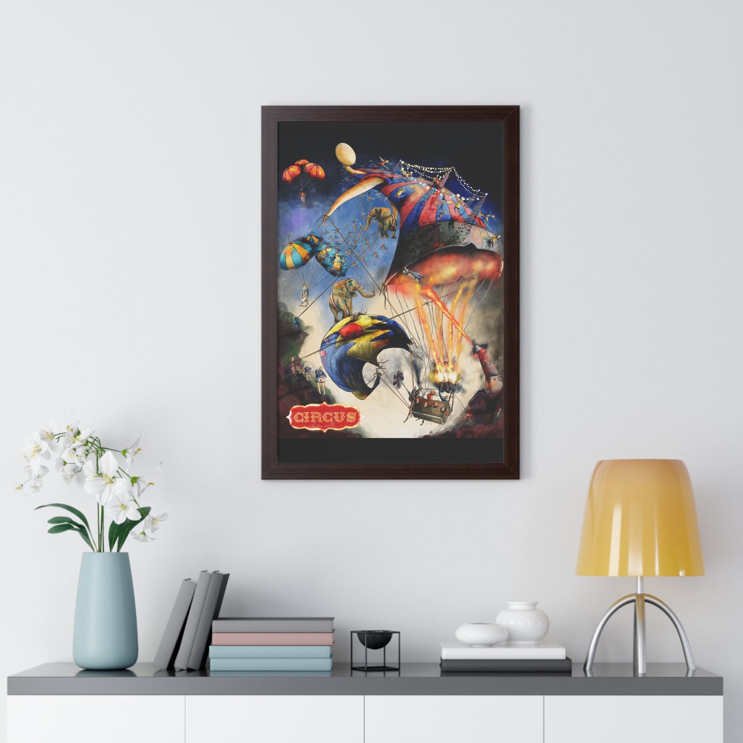 Framed Vertical Poster-circus