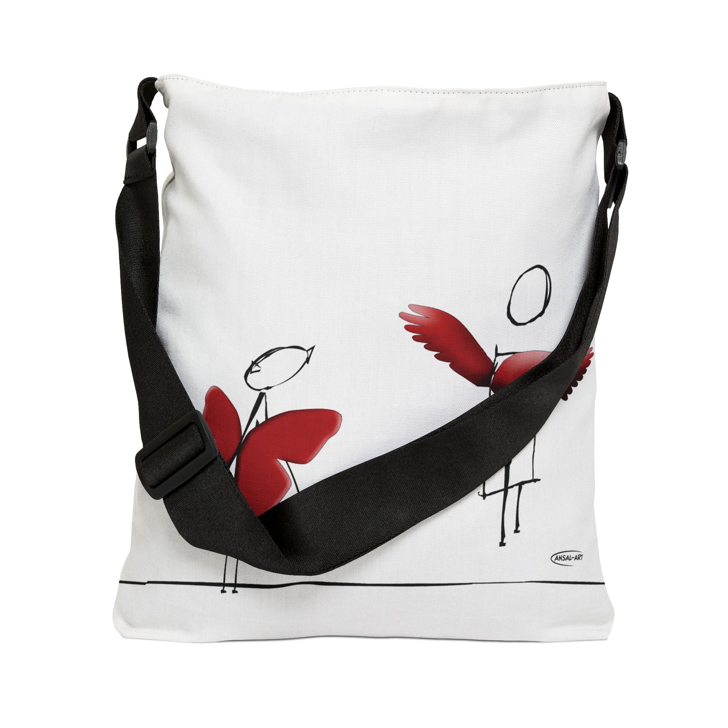 Piccole ali-Adjustable Tote Bag (AOP)