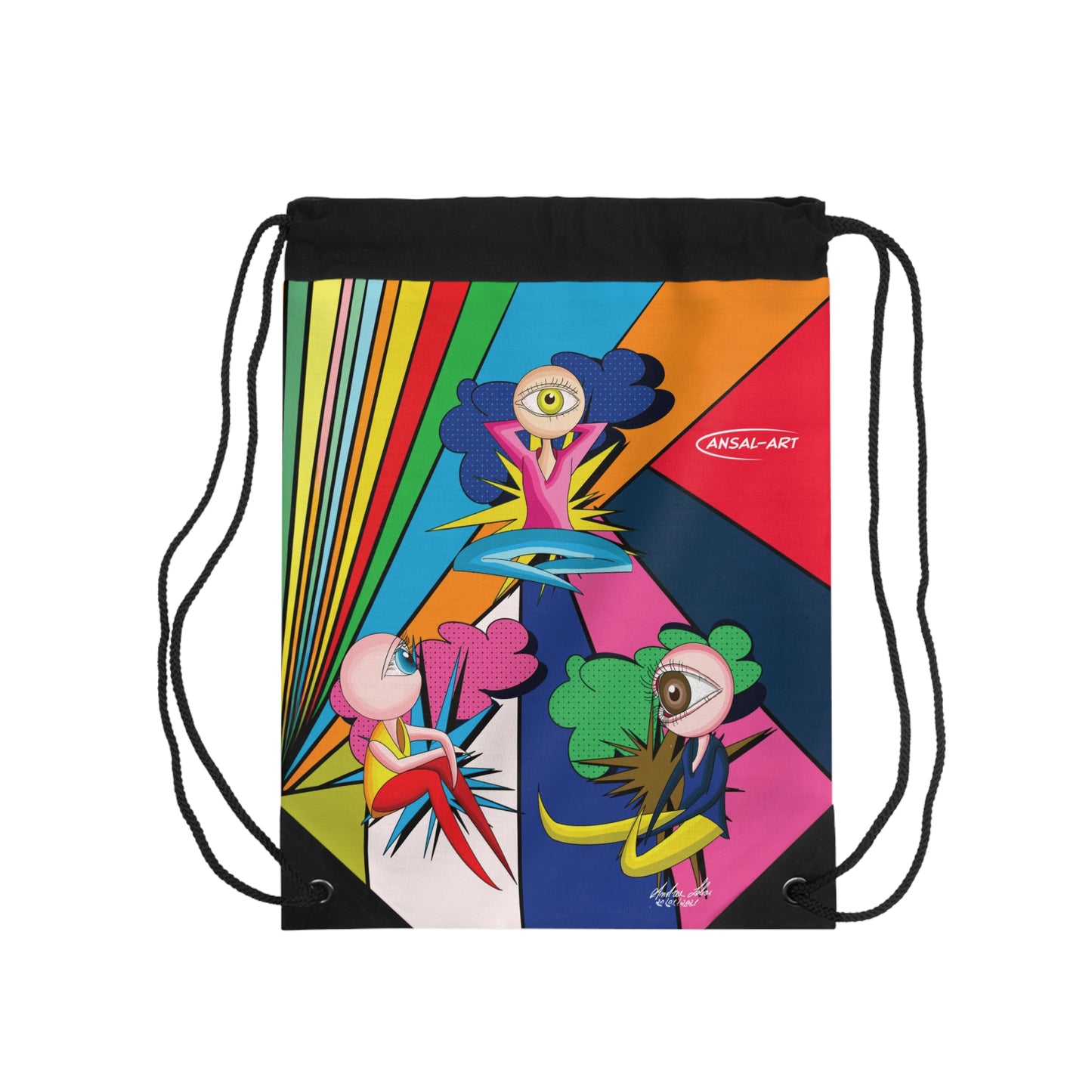 Pop eyes -Drawstring Bag