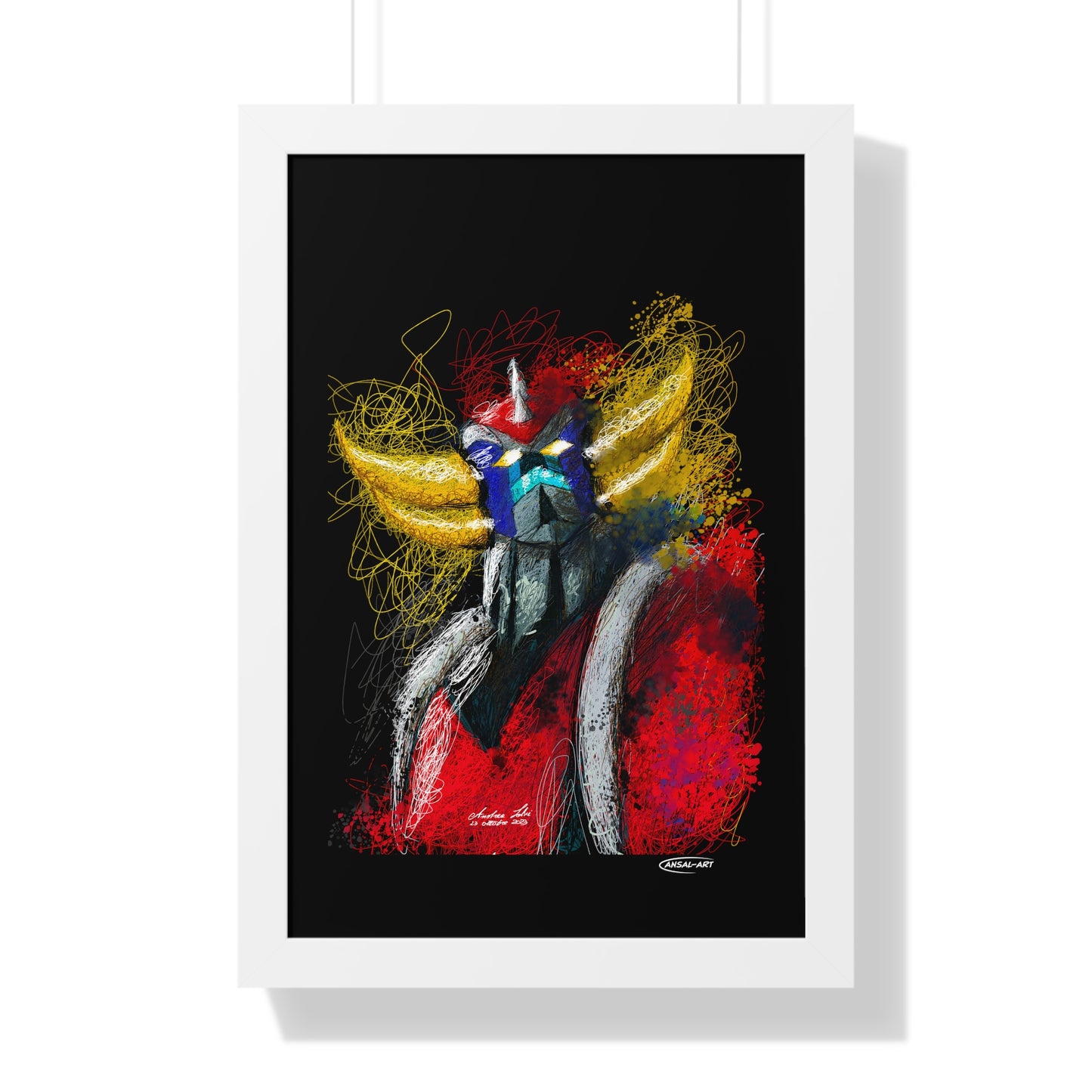 Goldrake- Framed Vertical Poster-