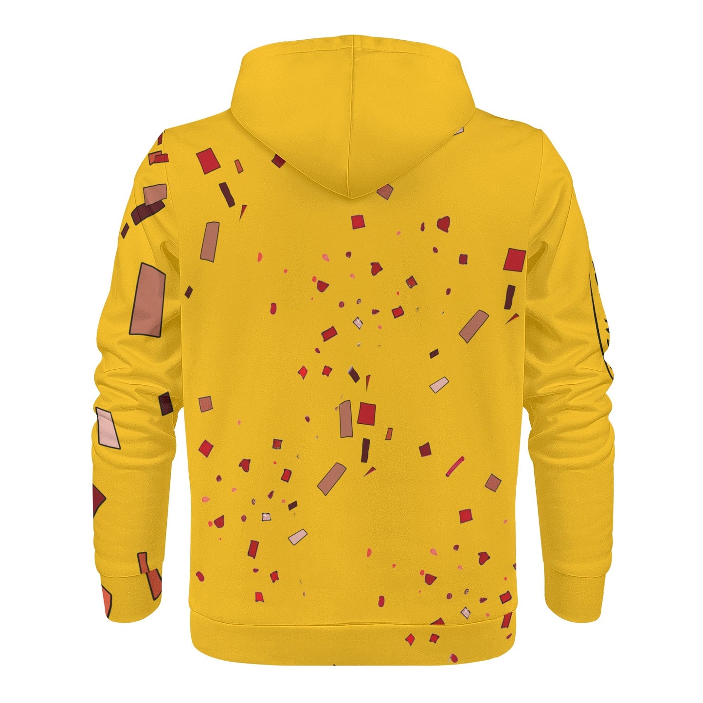 elefante yellow pop custom Mens All Over Print Warm Velvets Pair Of Hoodie