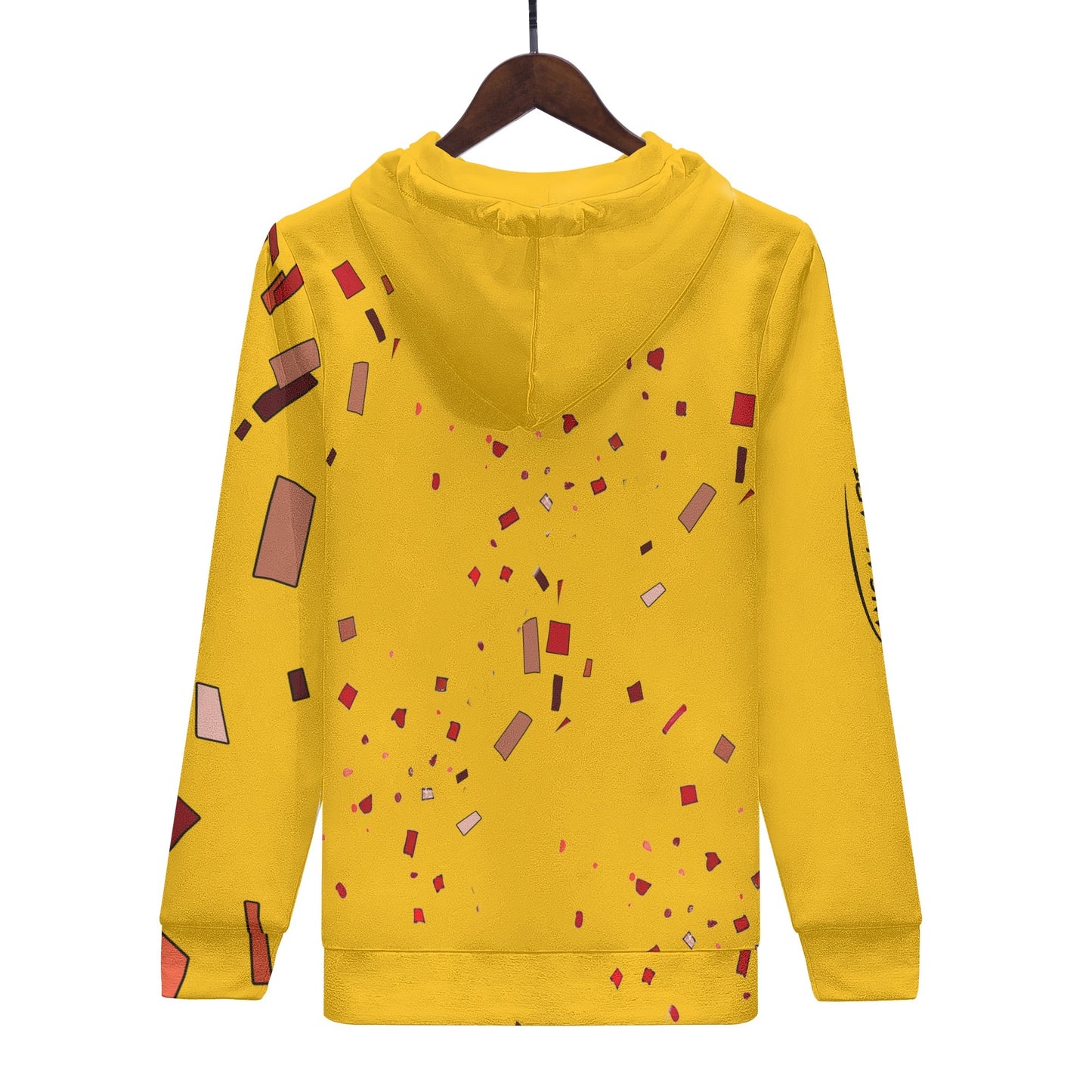 elelfante giallo popcustom Mens All Over Print Warm Velvets Pair Of Hoodie