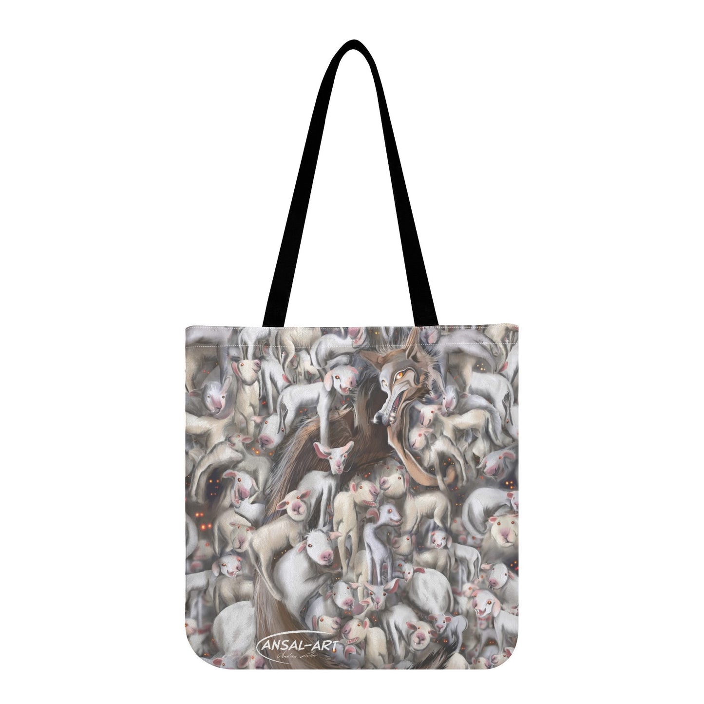 il lupo e gli agnelli All-Over Print Cloth Tote Bag