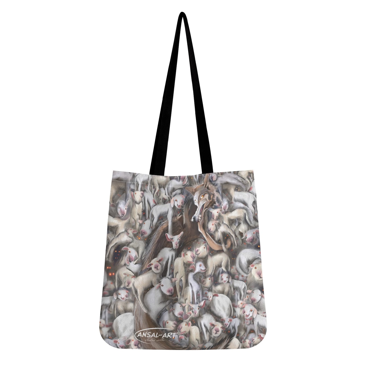 il lupo e gli agnelli All-Over Print Cloth Tote Bag