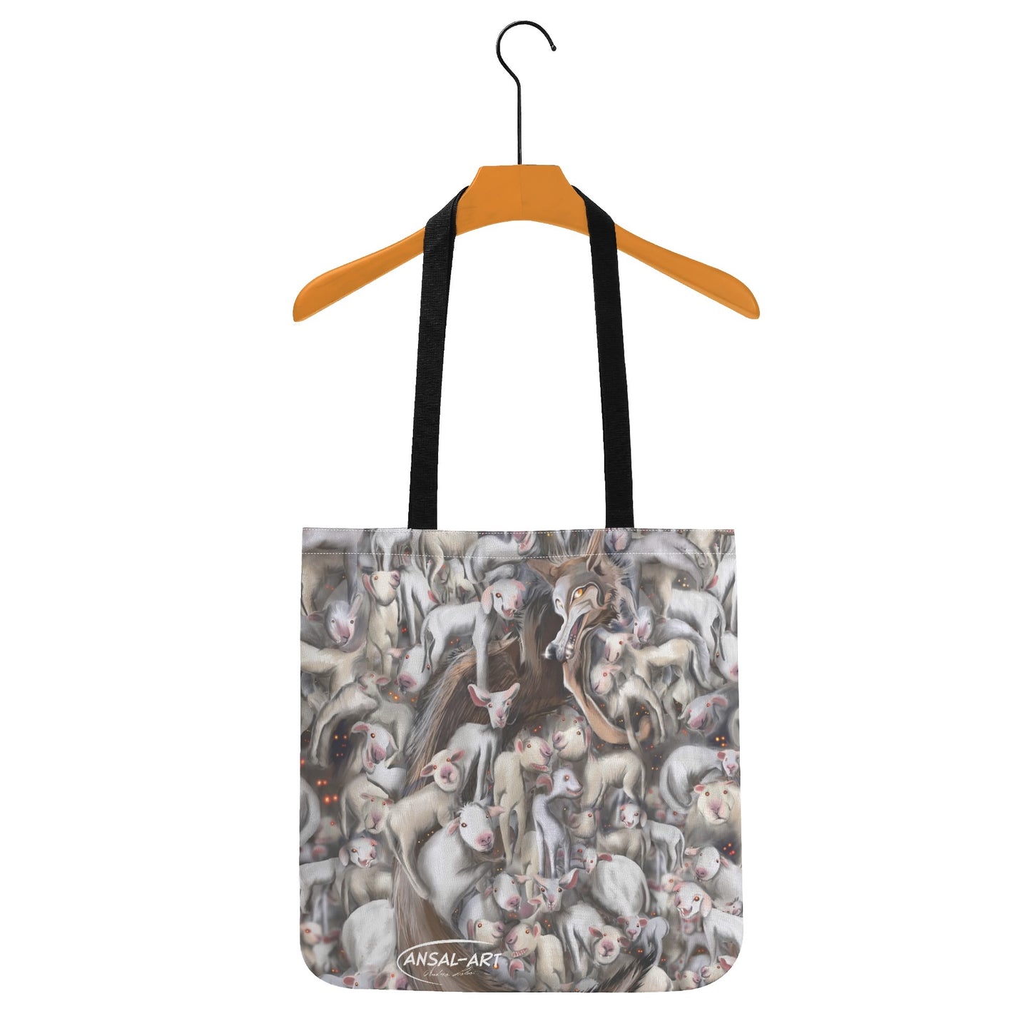 il lupo e gli agnelli All-Over Print Cloth Tote Bag