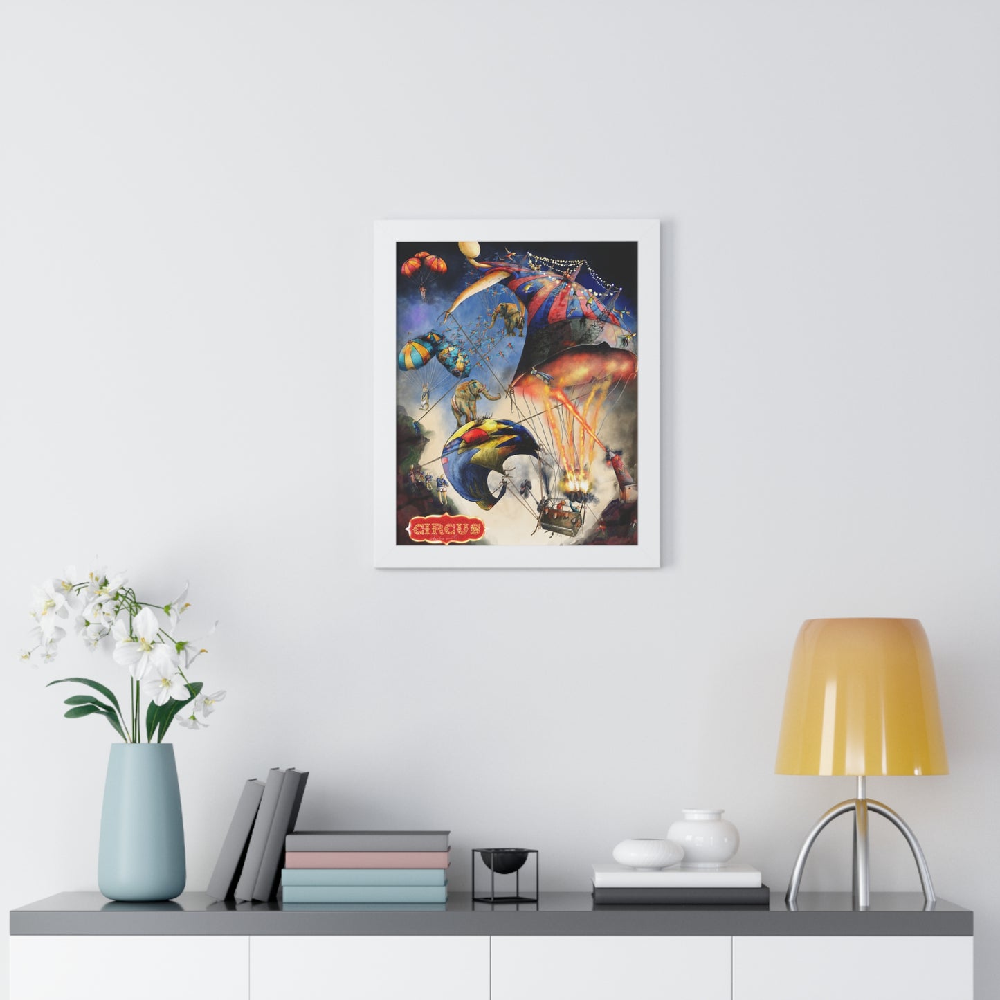 Framed Vertical Poster-circus