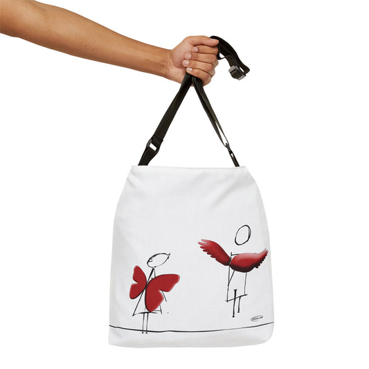 Piccole ali-Adjustable Tote Bag (AOP)