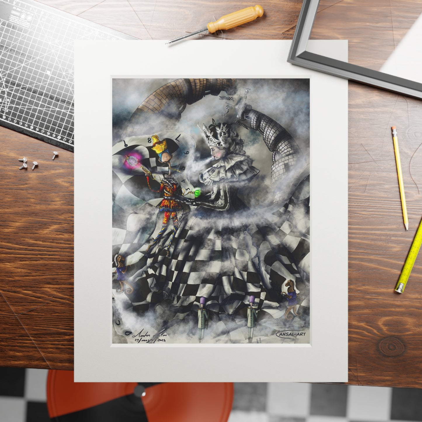 Fine Art Prints (Passepartout Paper Frame), Scacco matto