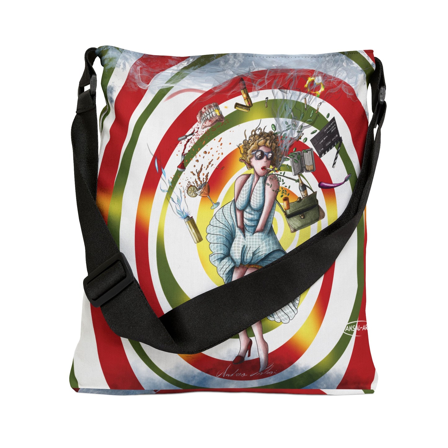 Marilyn-Adjustable Tote Bag (AOP)