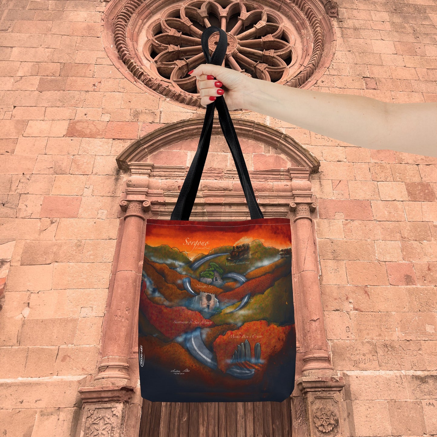 Sorgono-Tote Bag (AOP)