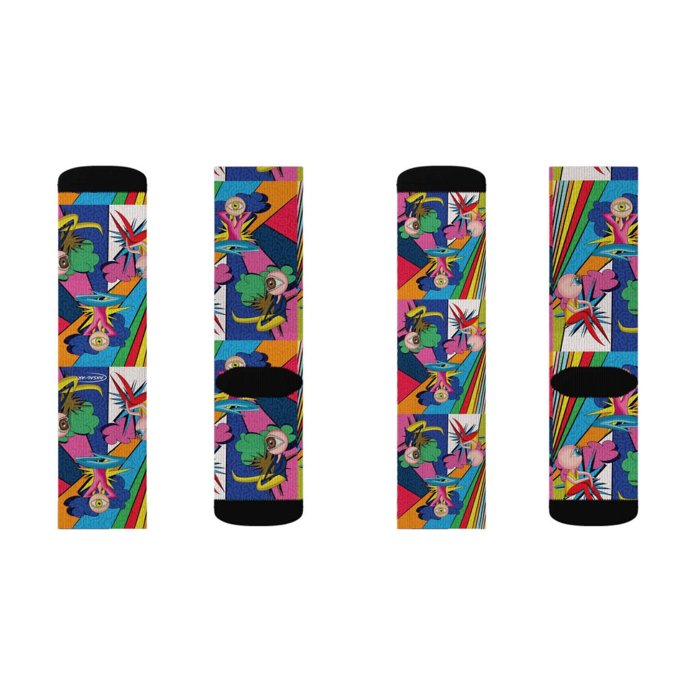 occhi pop-Sublimation Socks