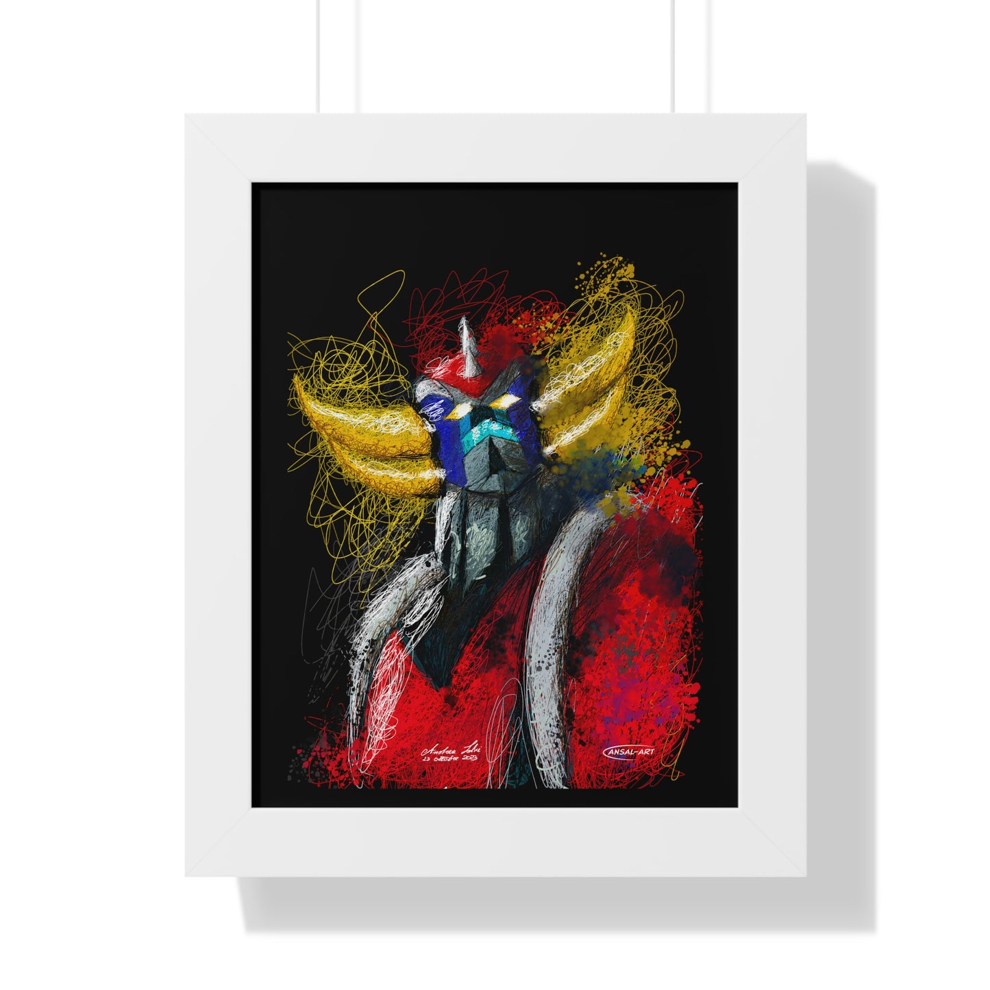 Goldrake- Framed Vertical Poster-