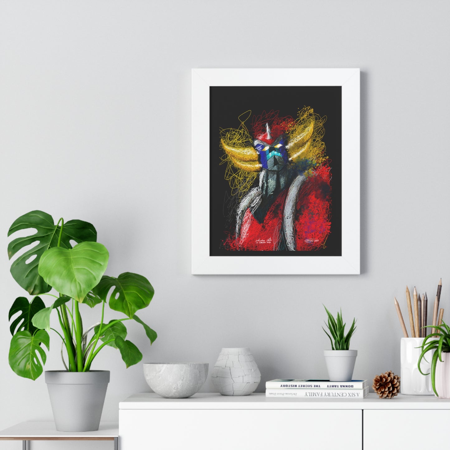 Goldrake- Framed Vertical Poster-