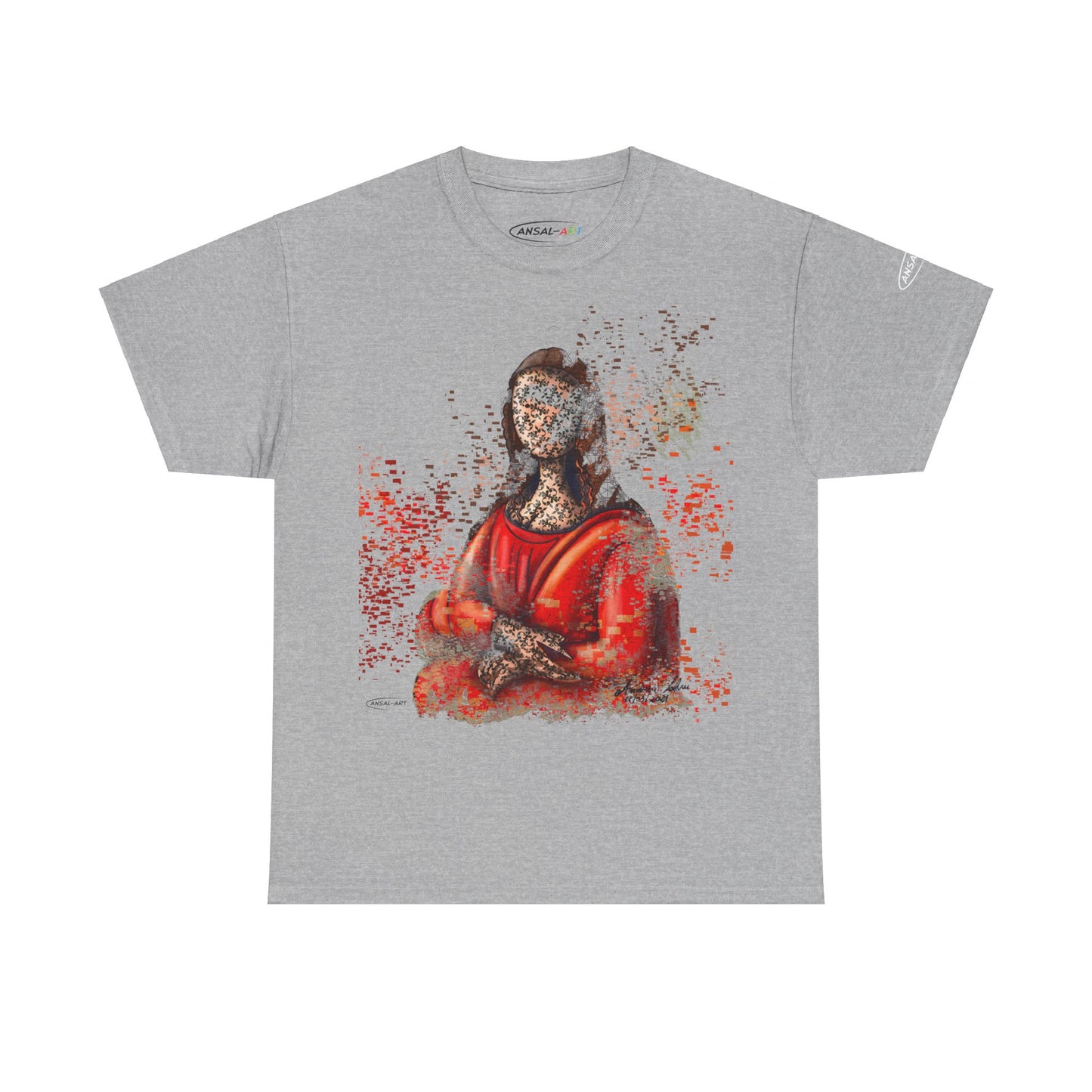 Gioconda scomposta-Unisex Heavy Cotton Tee