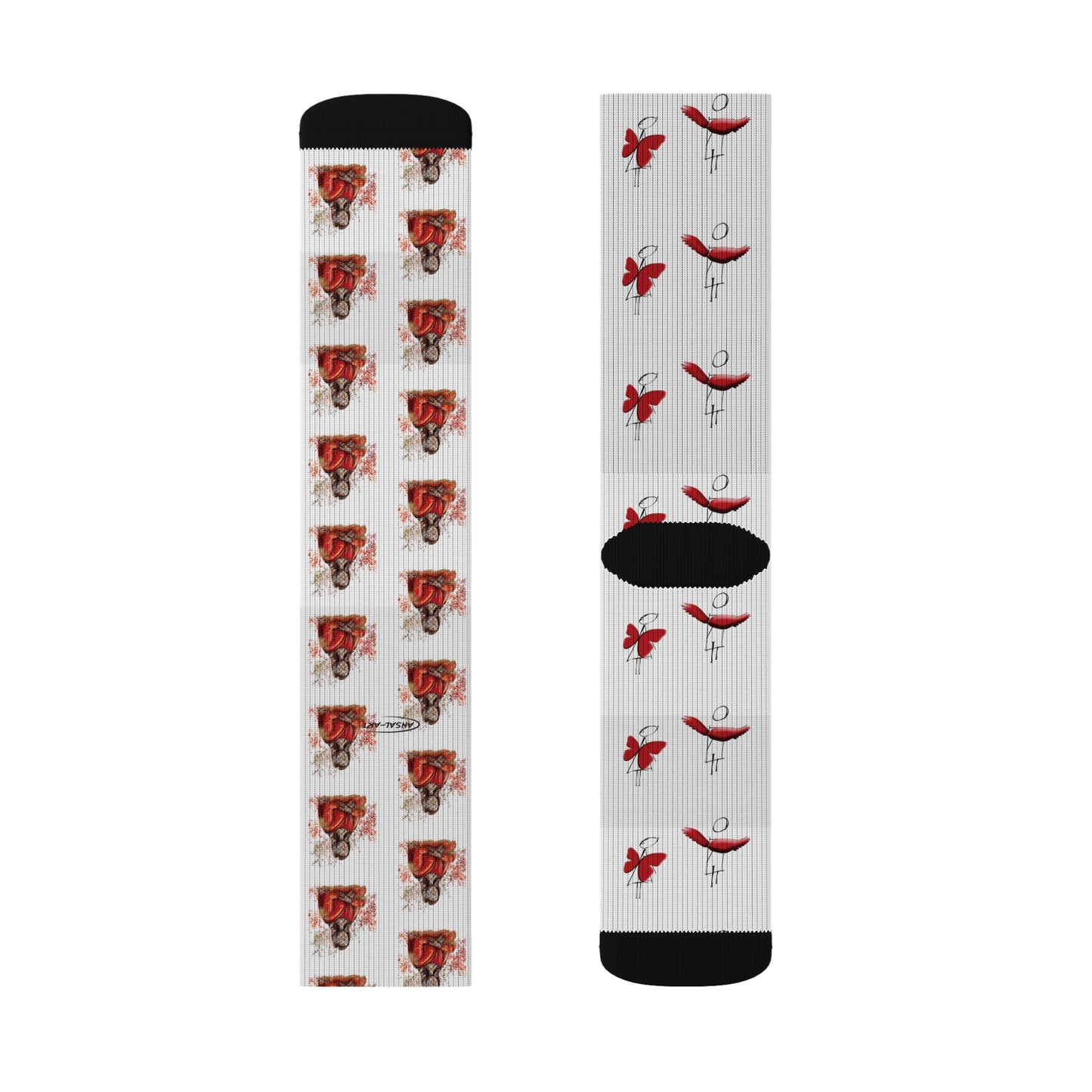 gioconda scomposta-Sublimation Socks