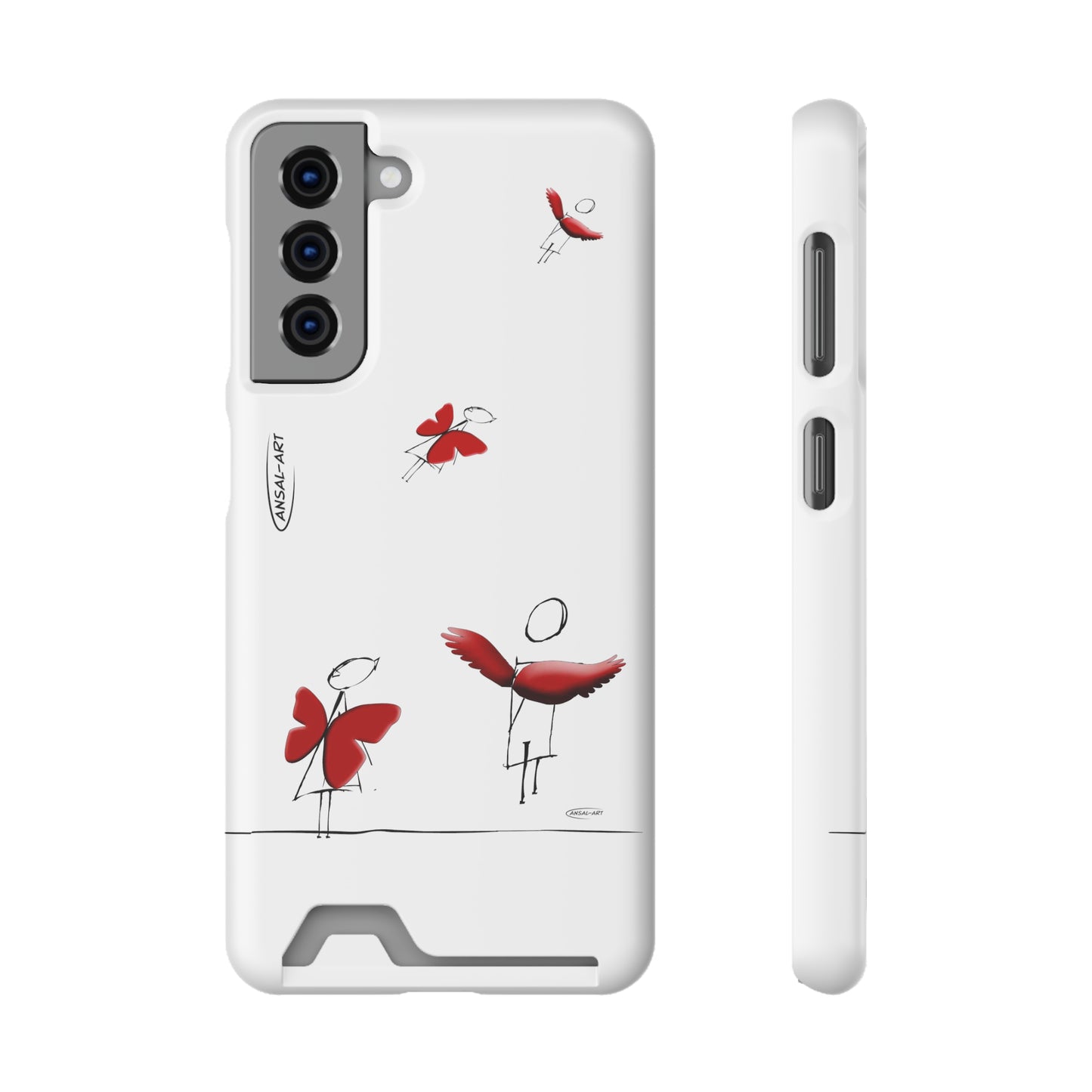 Piccole ali-Phone Case With Card Holder