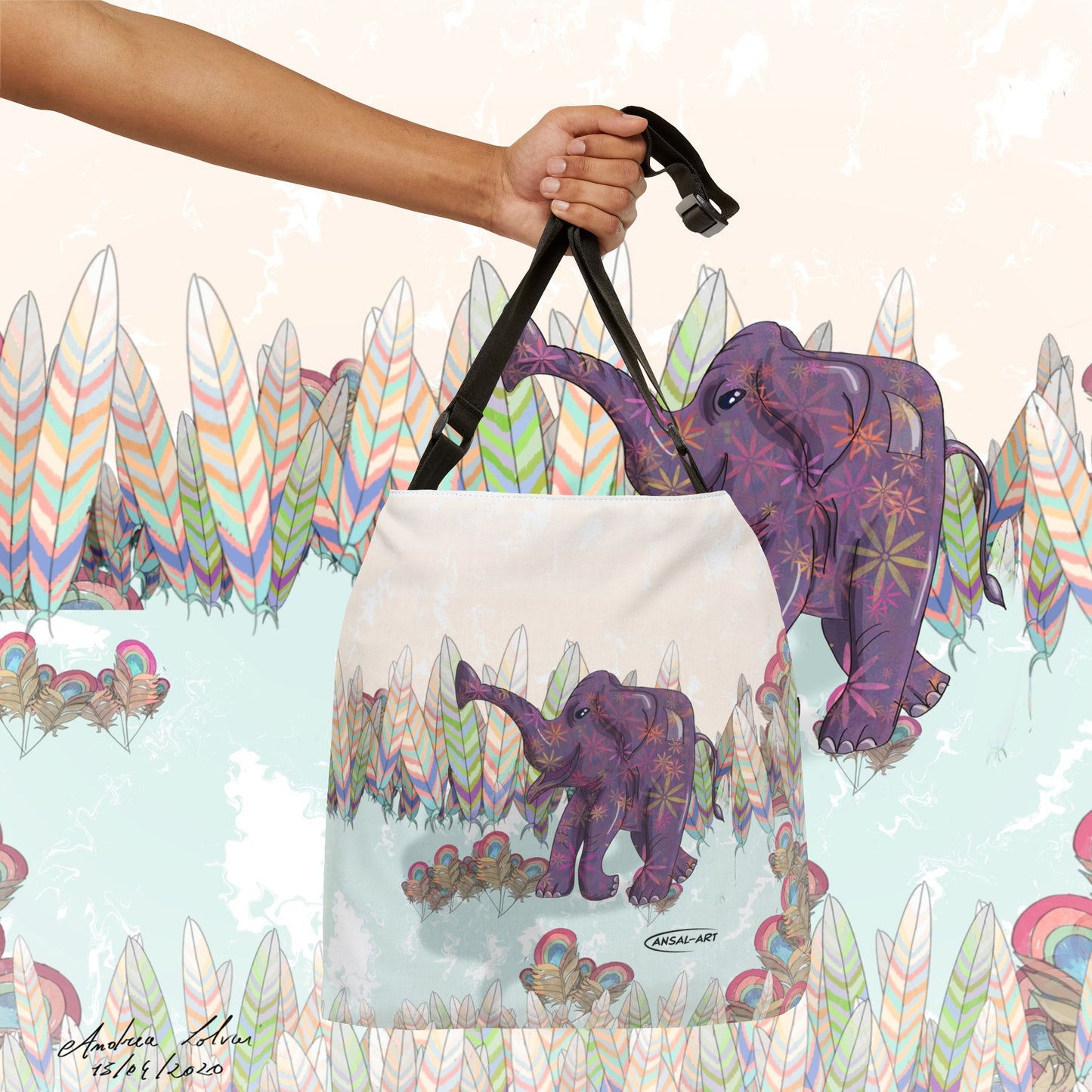 Elephant pop- Bag (AOP)