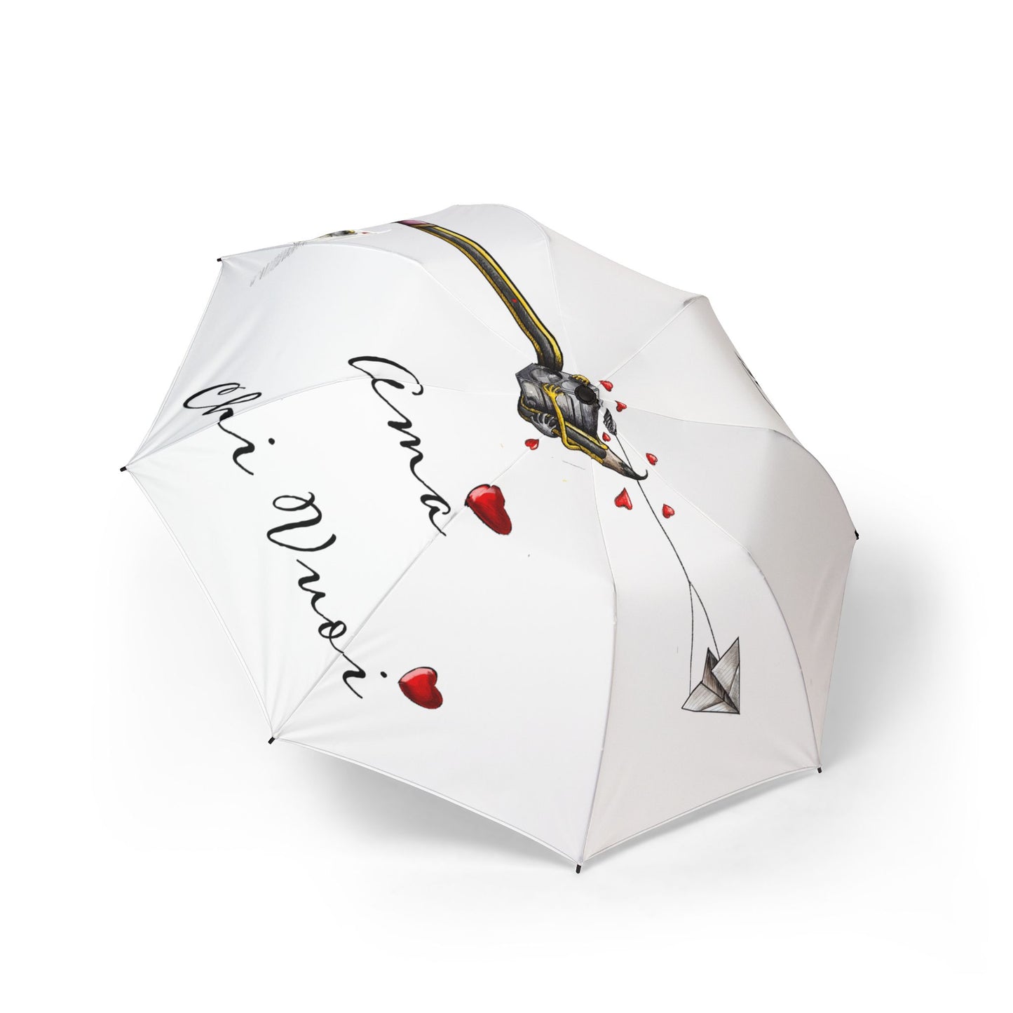 matita 3 pieghevole in alpaca romantico — "Amo Chi Vuoi" Heart Design