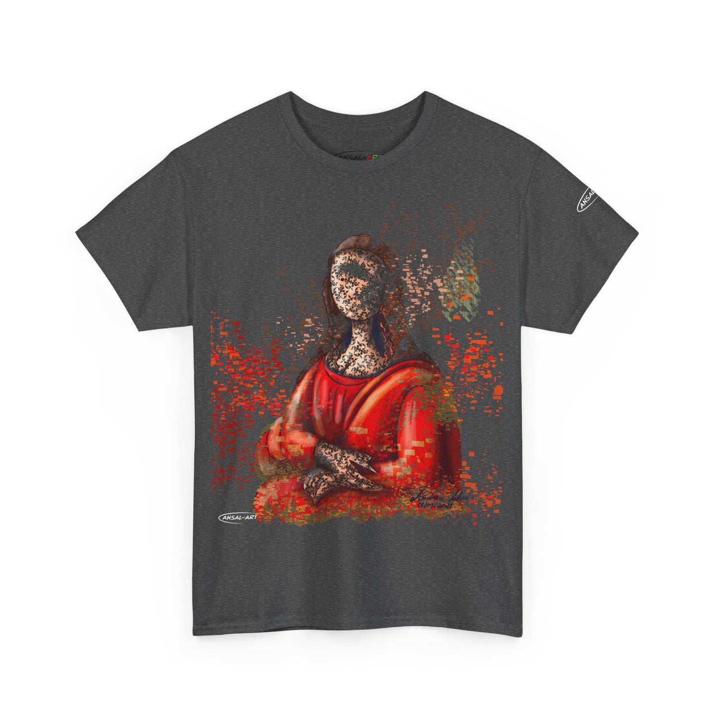 Gioconda scomposta-Unisex Heavy Cotton Tee