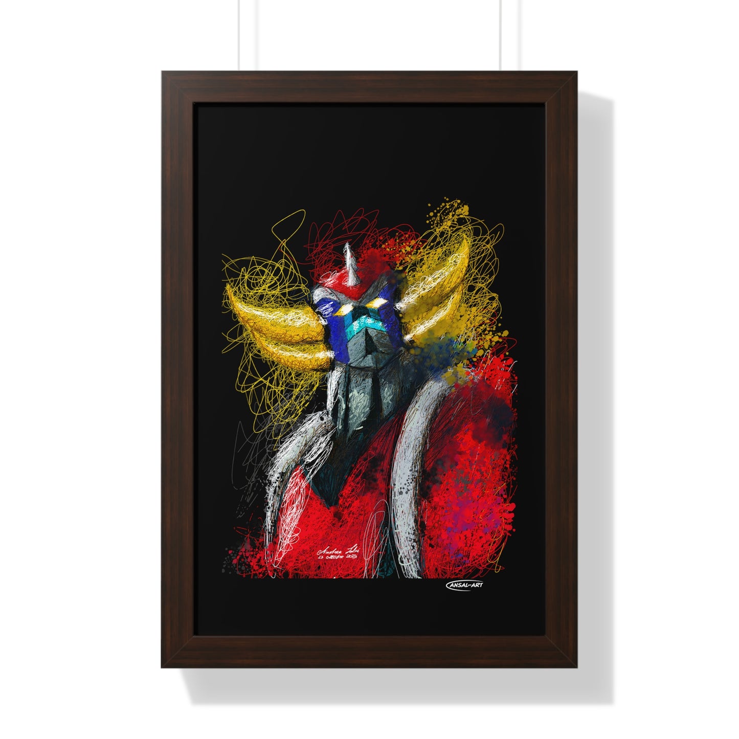 Goldrake- Framed Vertical Poster-