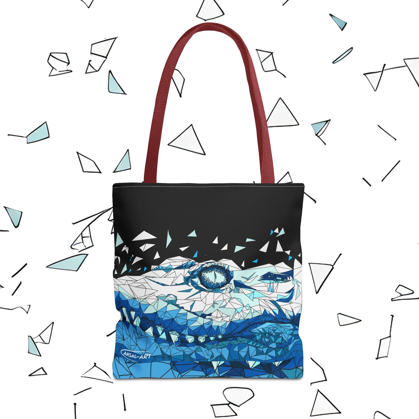 coccodrillo blacjk-Tote Bag (AOP)