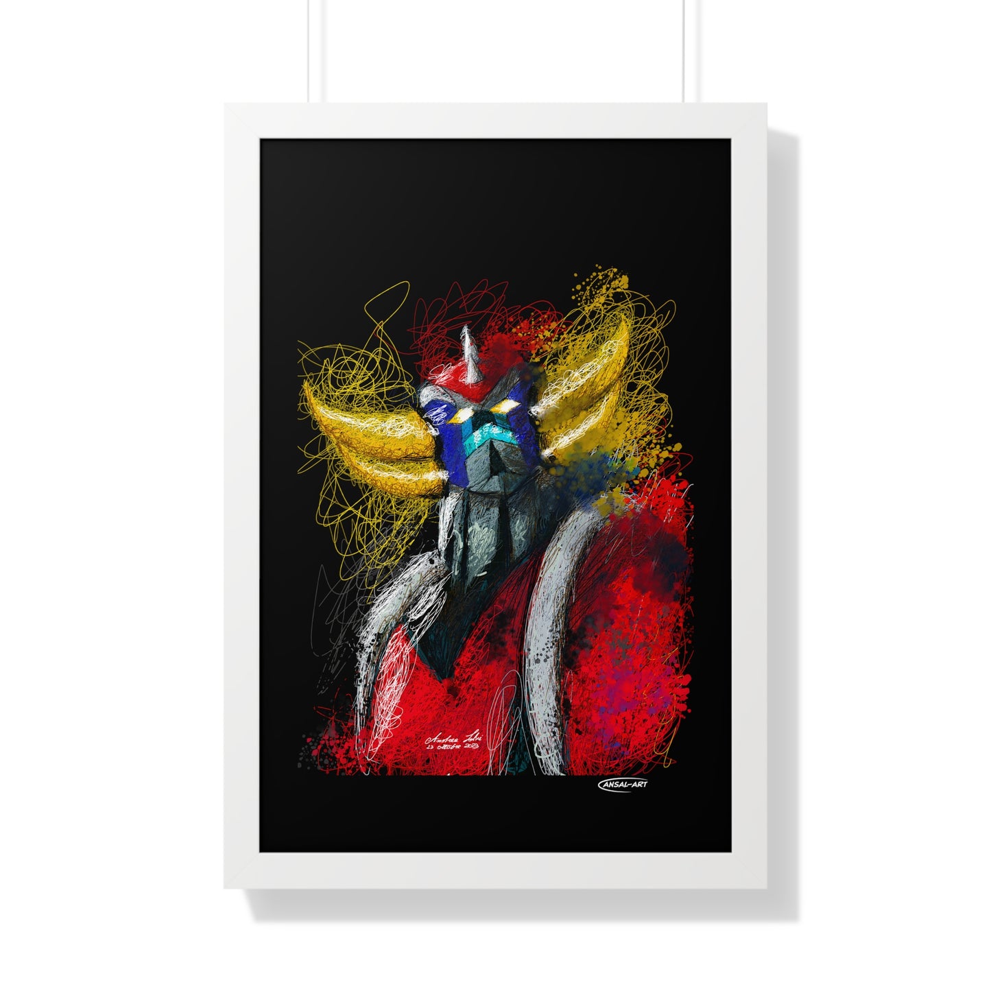 Goldrake- Framed Vertical Poster-