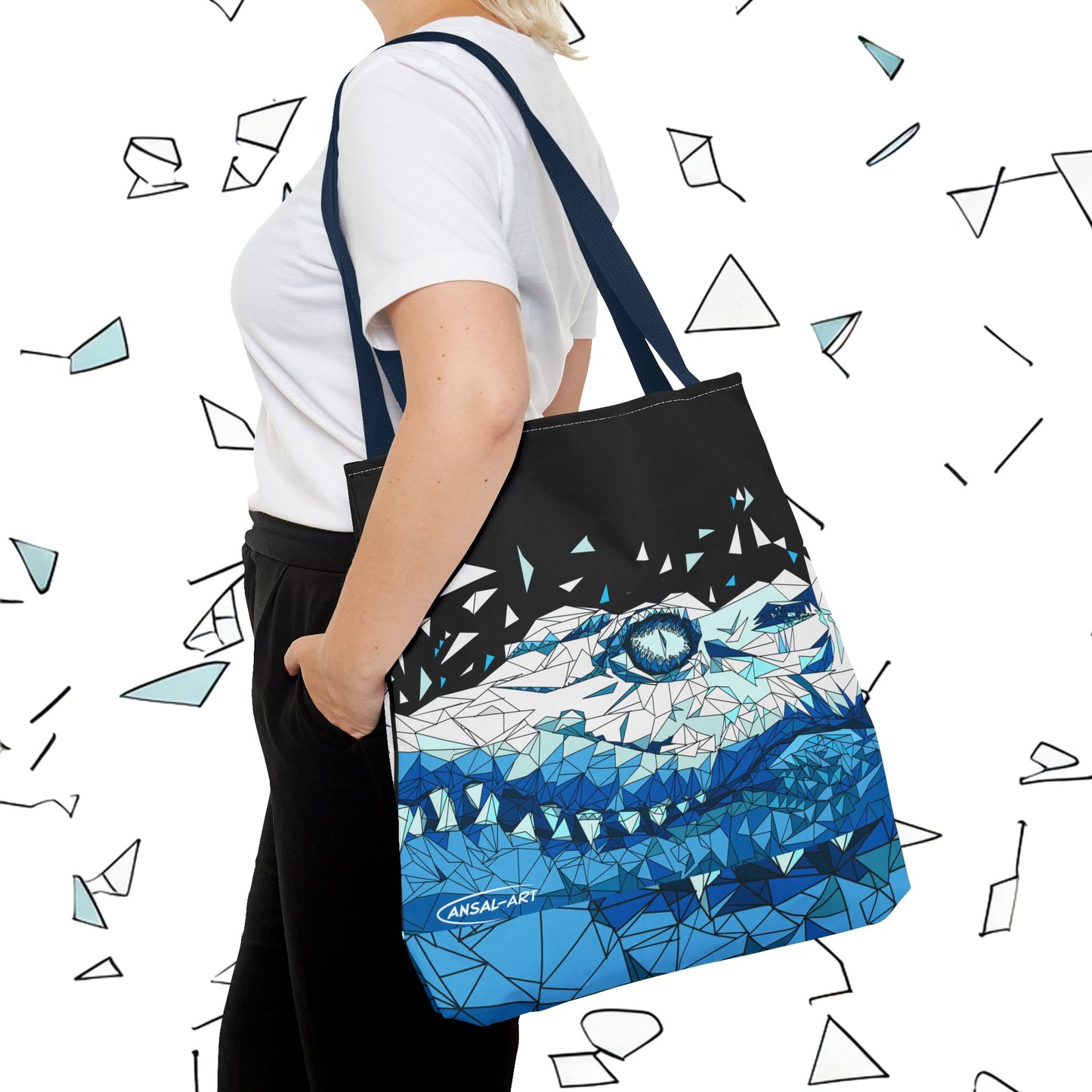 coccodrillo blacjk-Tote Bag (AOP)