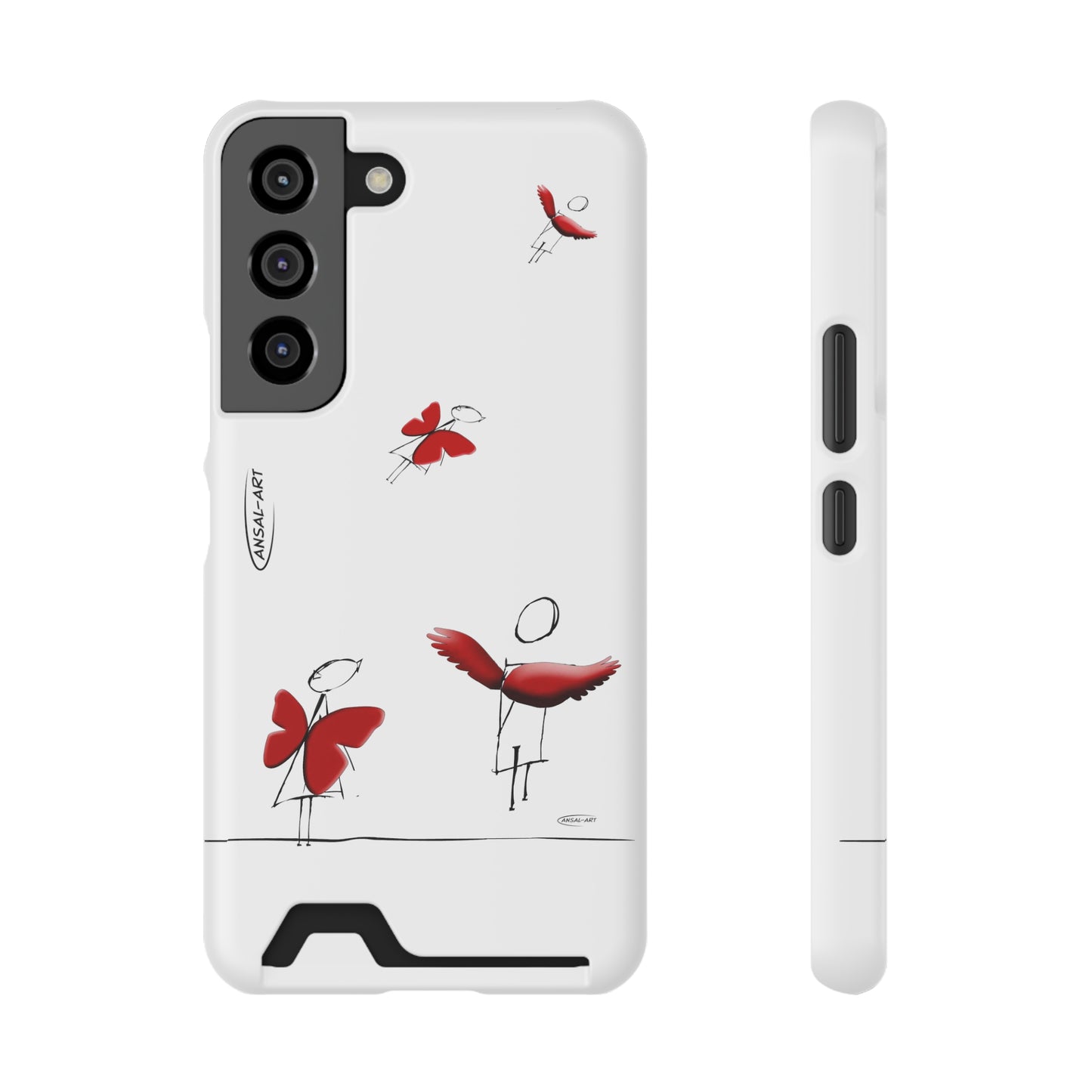 Piccole ali-Phone Case With Card Holder