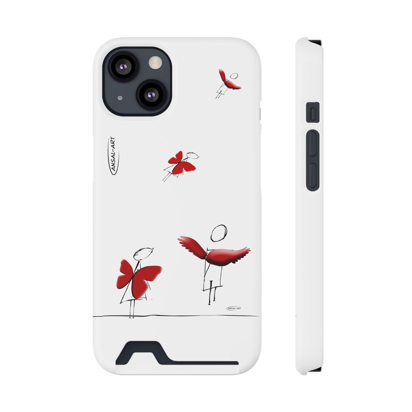 Piccole ali-Phone Case With Card Holder