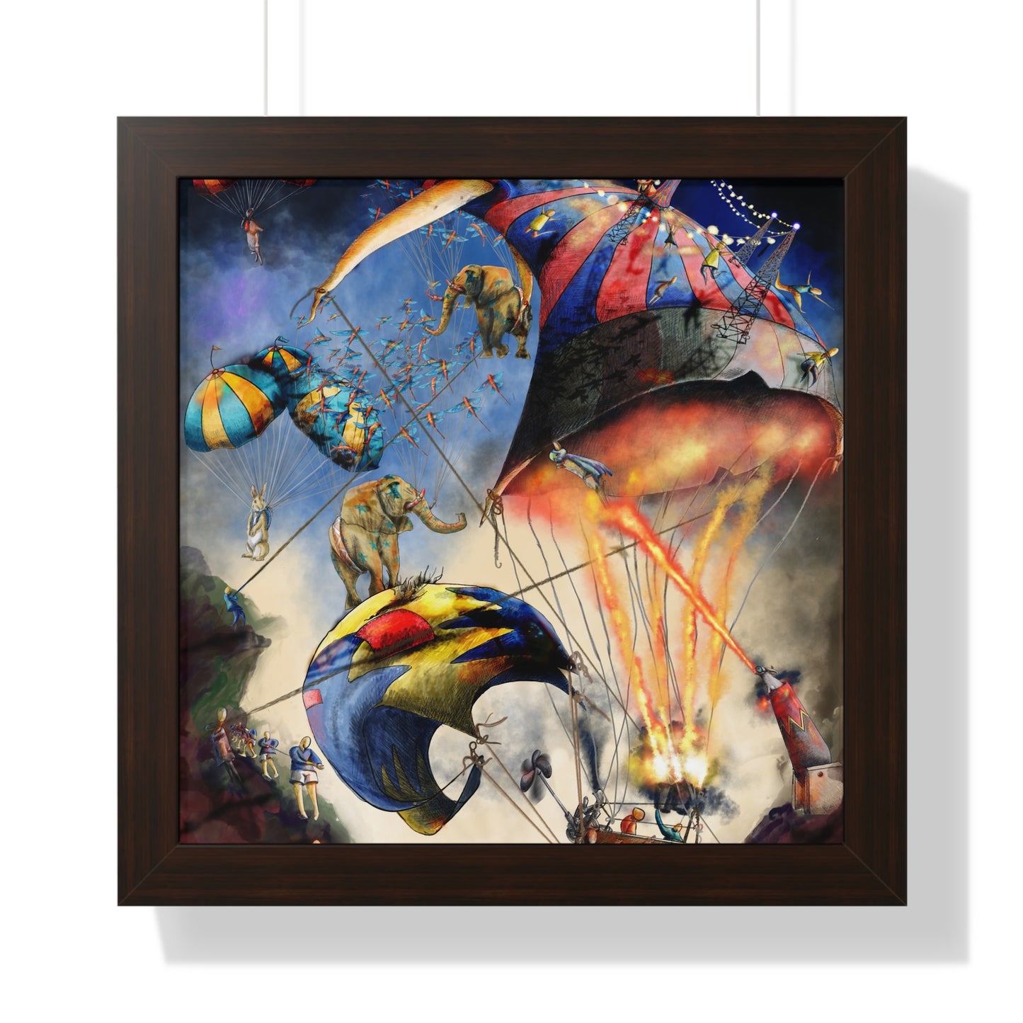 Framed Vertical Poster-circus