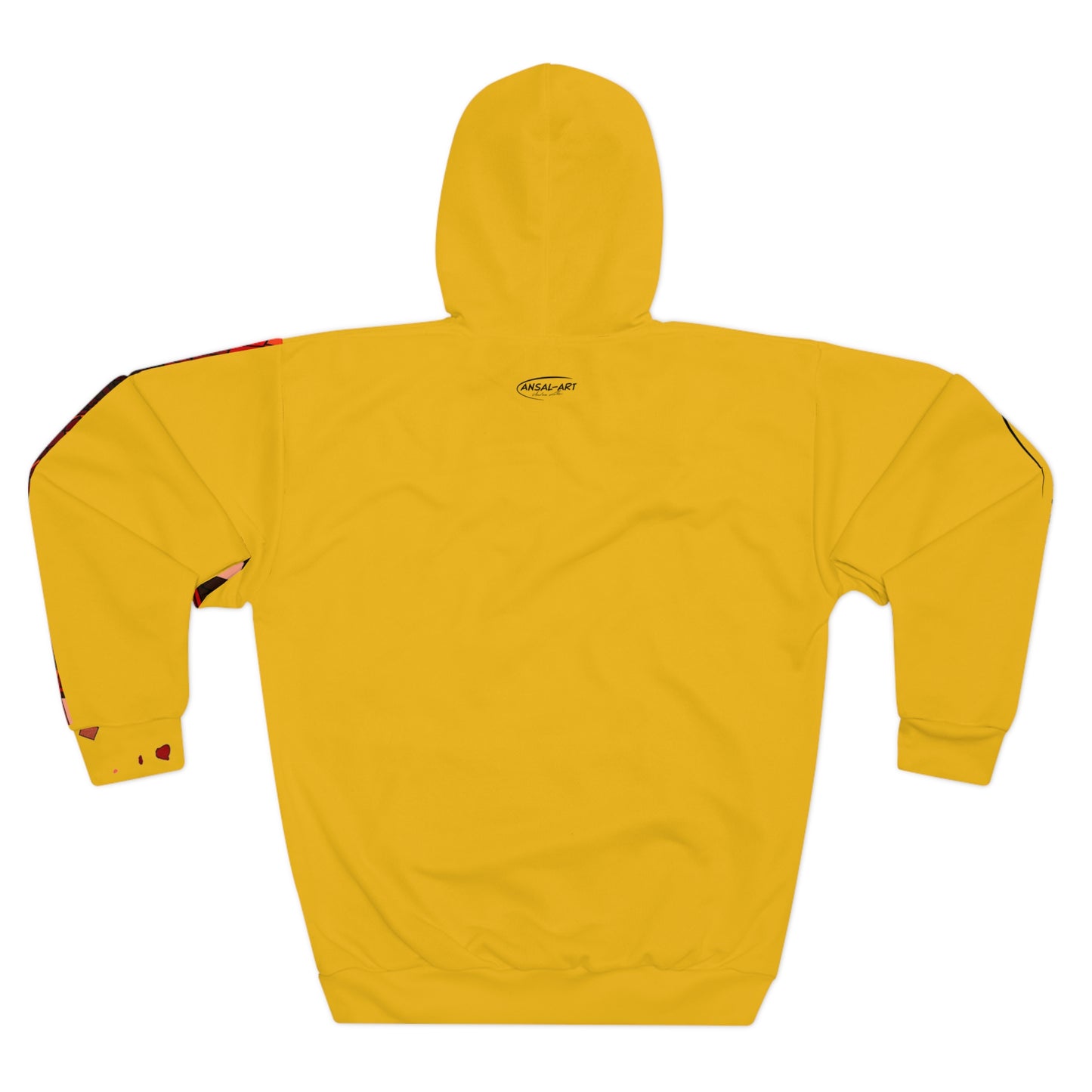 Elephant yellow-Unisex Pullover Hoodie (AOP)