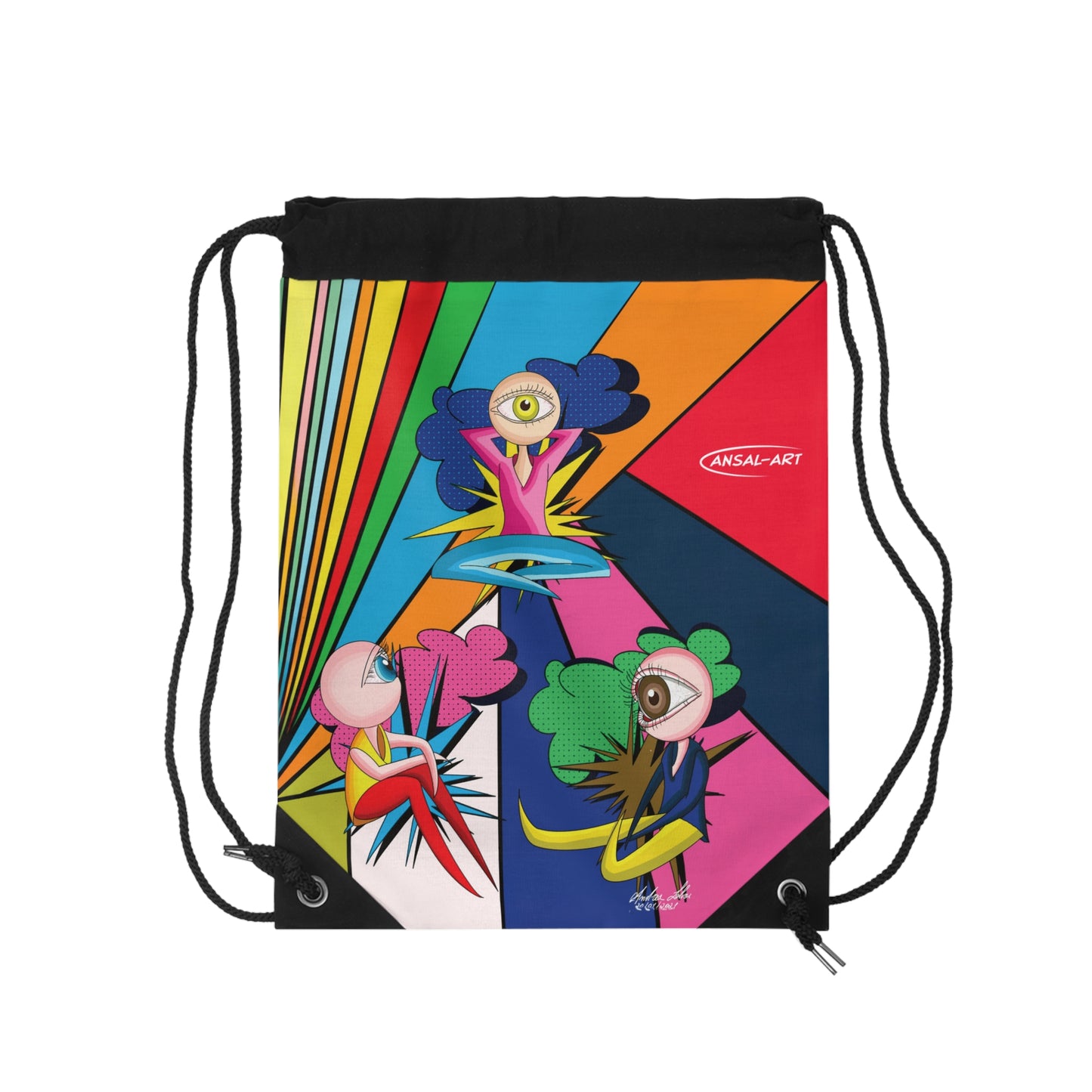 Pop eyes -Drawstring Bag