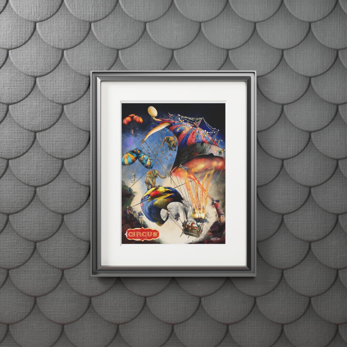 Fine Art Prints (Passepartout Paper Frame), CIrcus