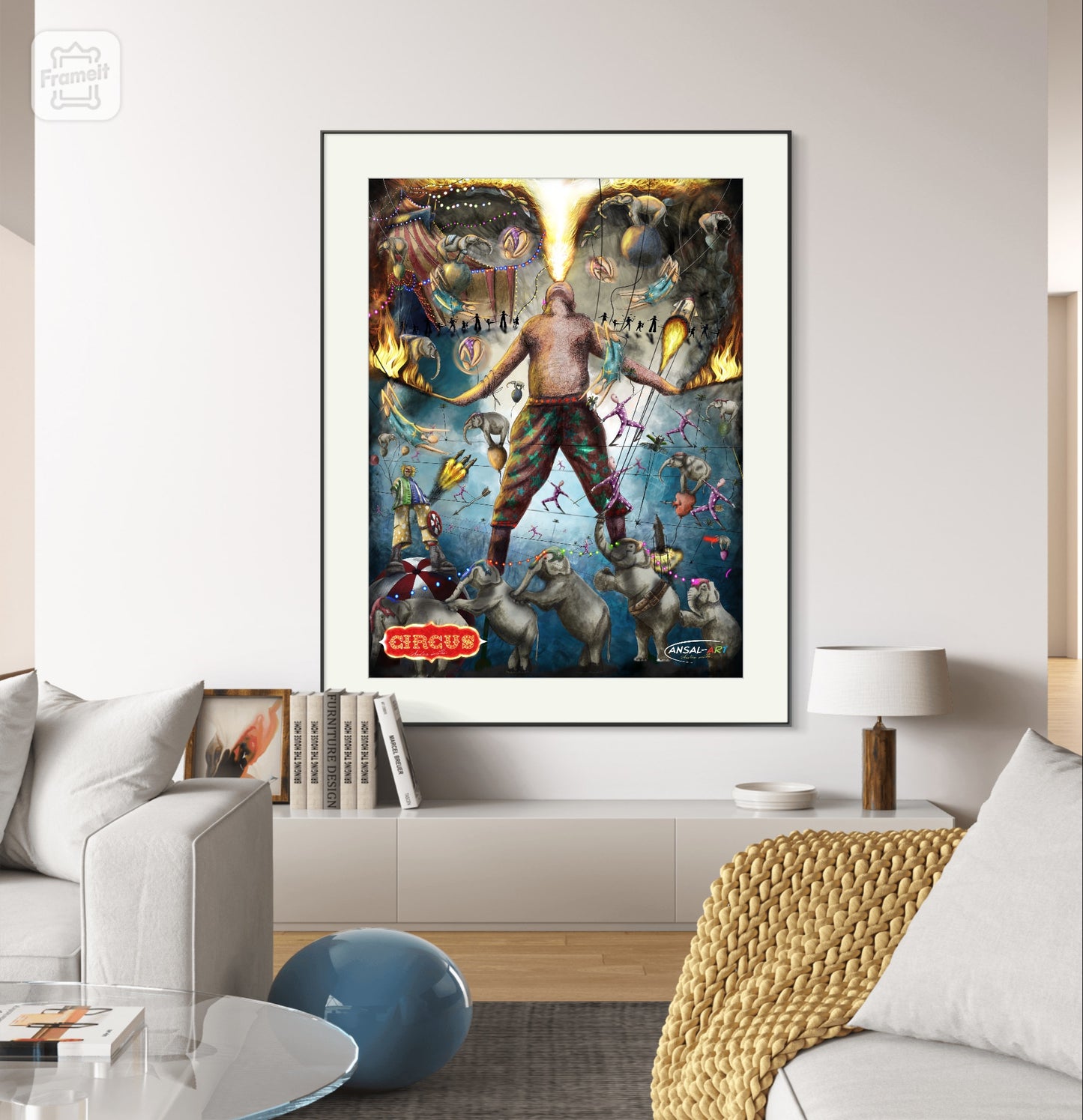 Fine Art Prints (Passepartout Paper Frame), CIrcus