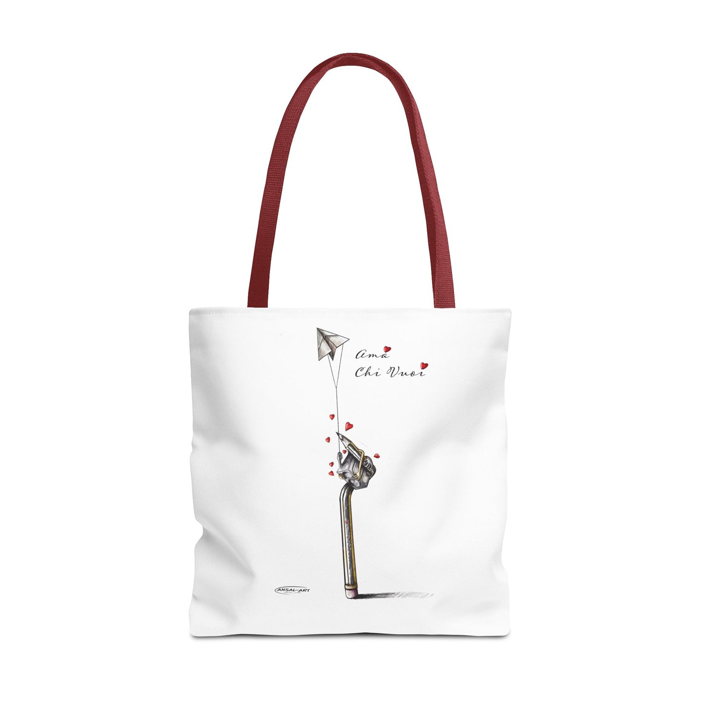 Matita e temperamatite-Borsa tote giraffa stravagante - Design "Ama Chi Vuoi" per gli amanti degli animali