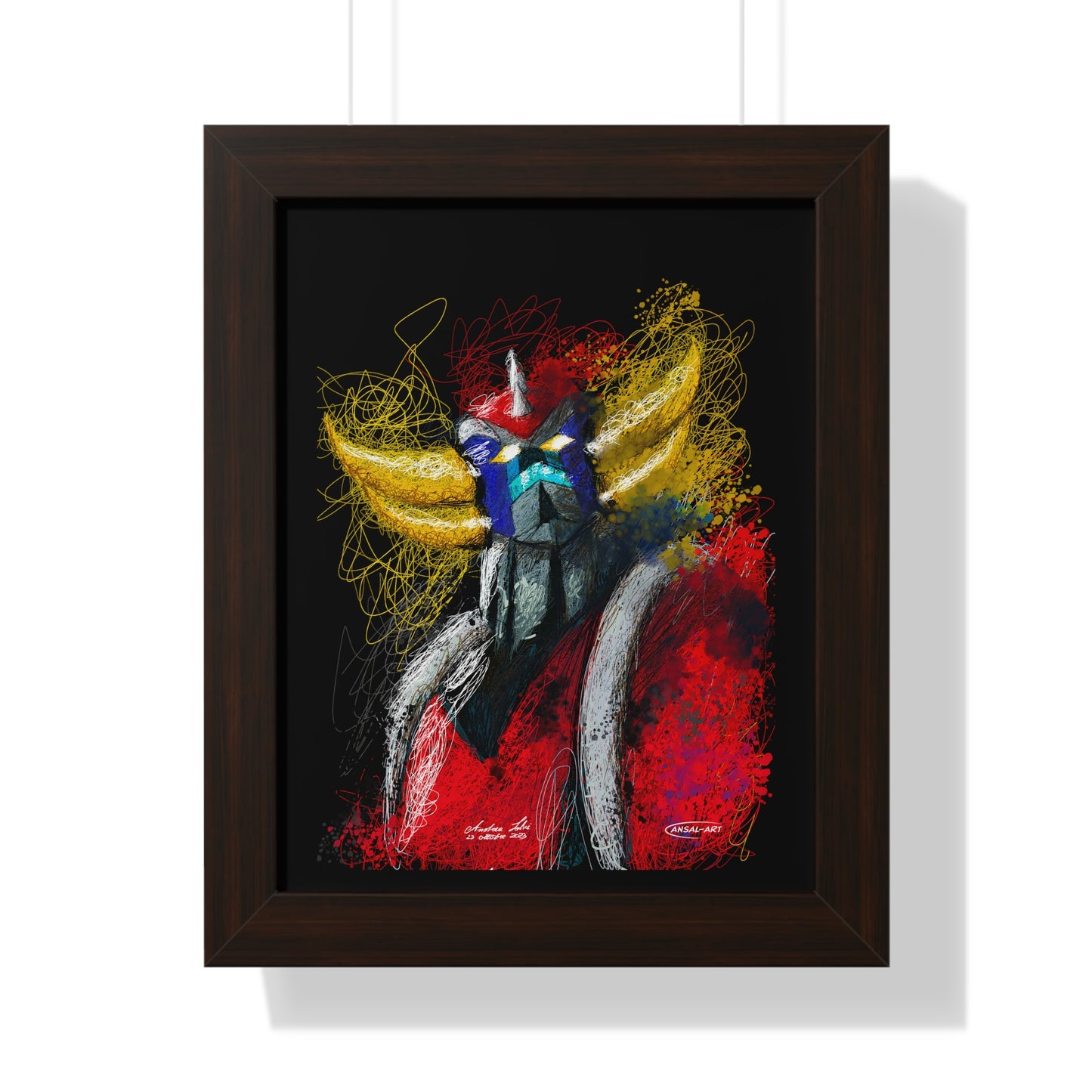 Goldrake- Framed Vertical Poster-