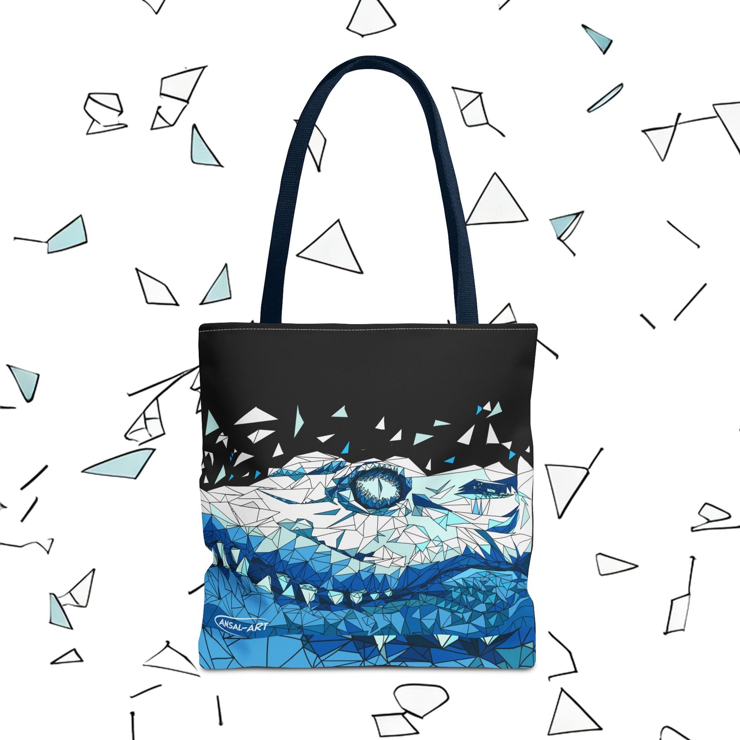 coccodrillo blacjk-Tote Bag (AOP)