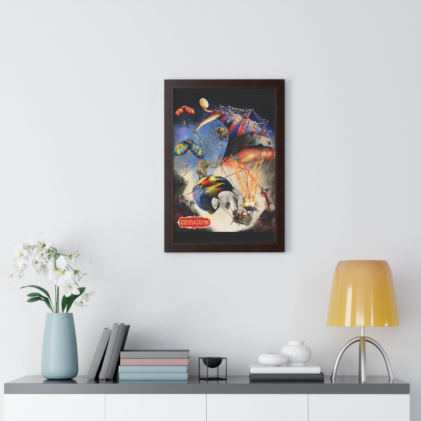 Framed Vertical Poster-circus