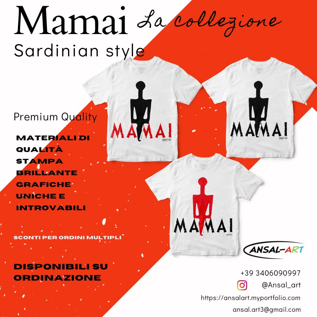 Scollo V -T-Shirt Donna MAMAI black